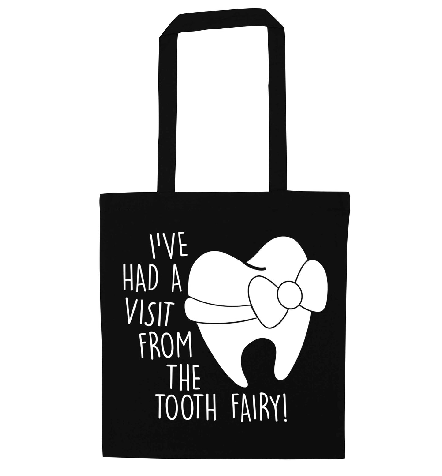 Visit From Tooth Fairy black tote bag