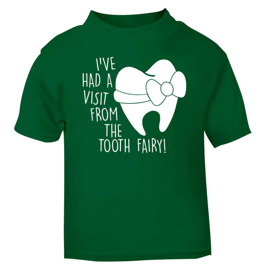 Visit From Tooth Fairy green baby toddler Tshirt 2 Years