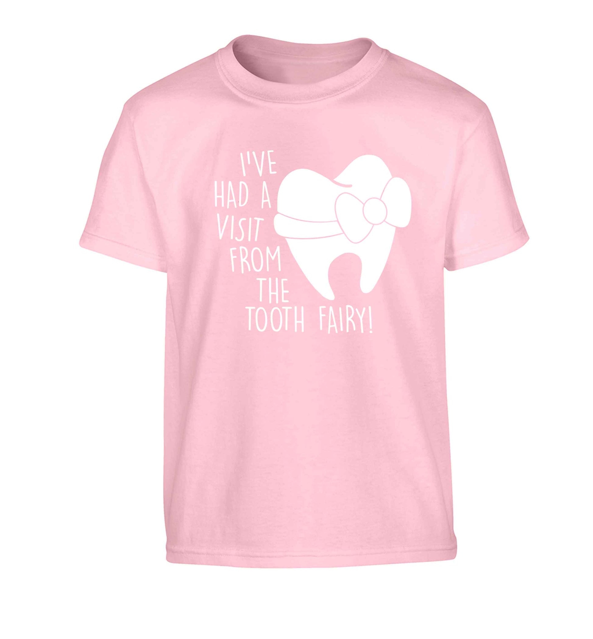 Visit From Tooth Fairy Children's light pink Tshirt 12-13 Years