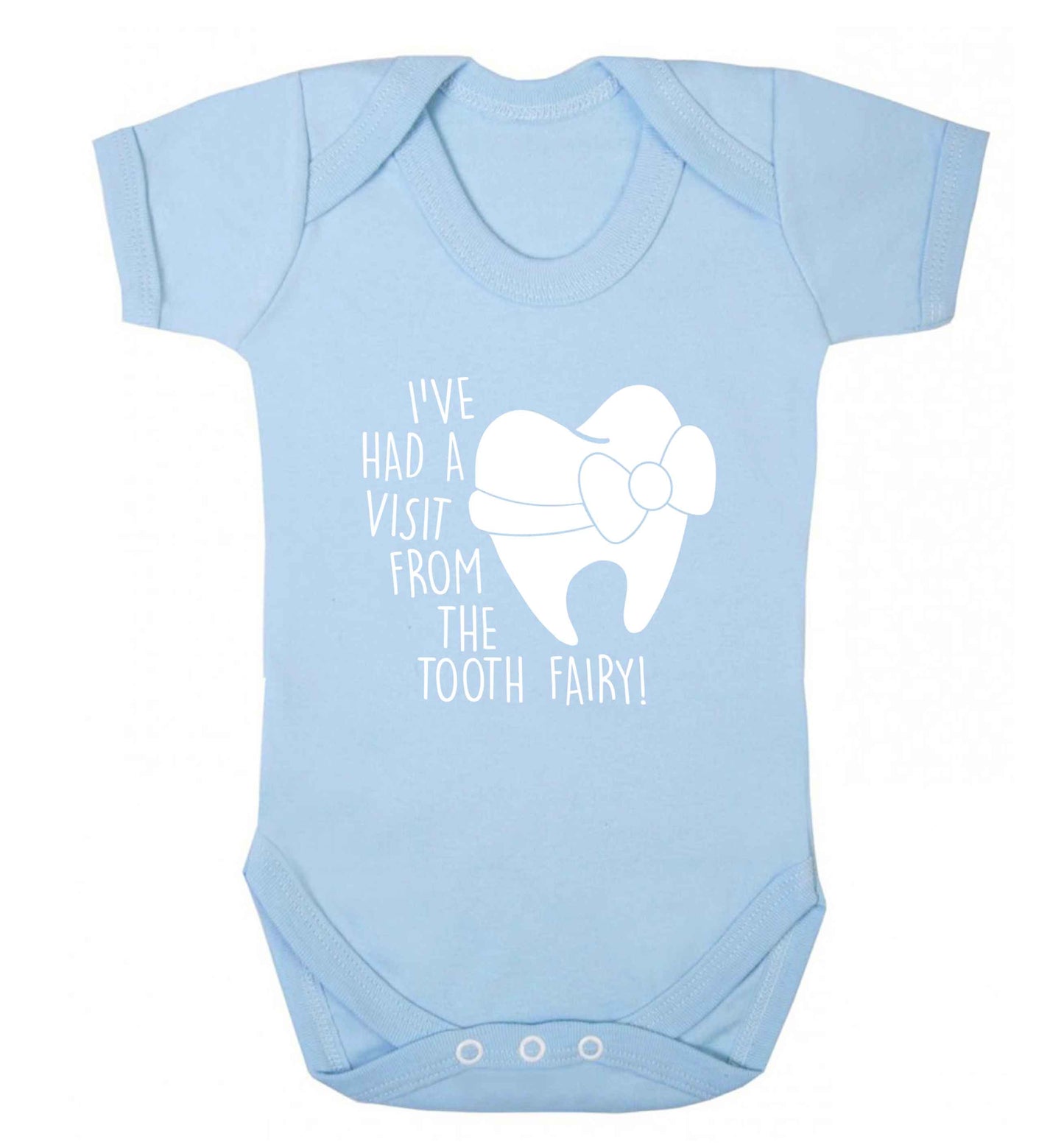 Visit From Tooth Fairy baby vest pale blue 18-24 months