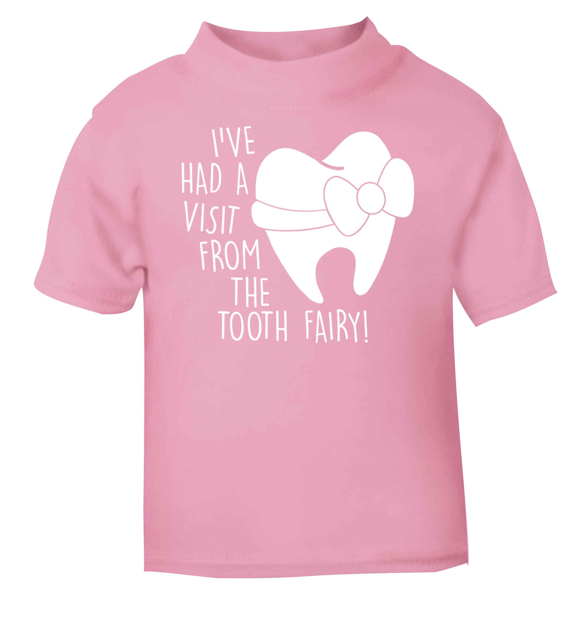 Visit From Tooth Fairy light pink baby toddler Tshirt 2 Years