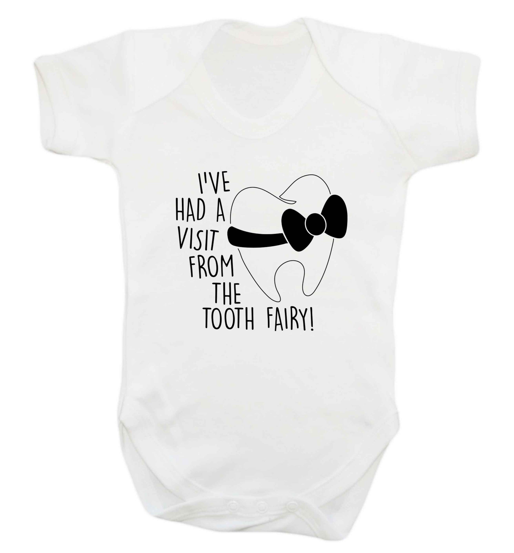 Visit From Tooth Fairy baby vest white 18-24 months