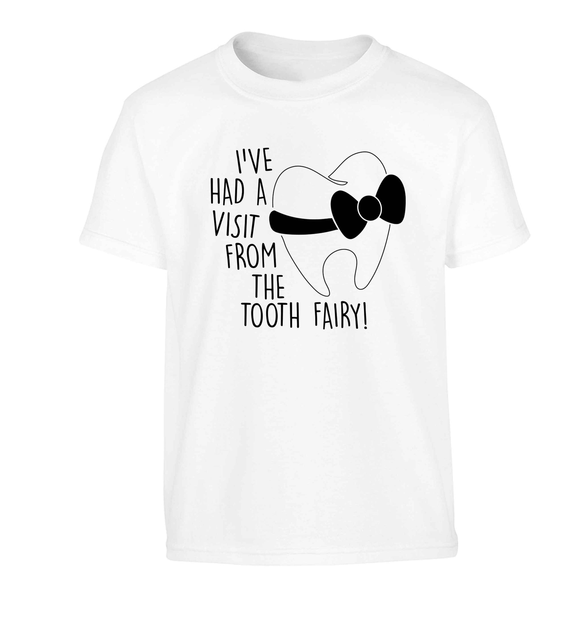 Visit From Tooth Fairy Children's white Tshirt 12-13 Years