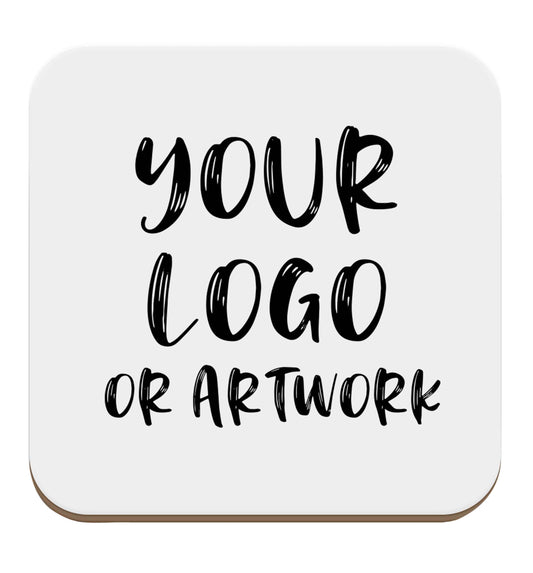 Your logo / artwork set of four coasters