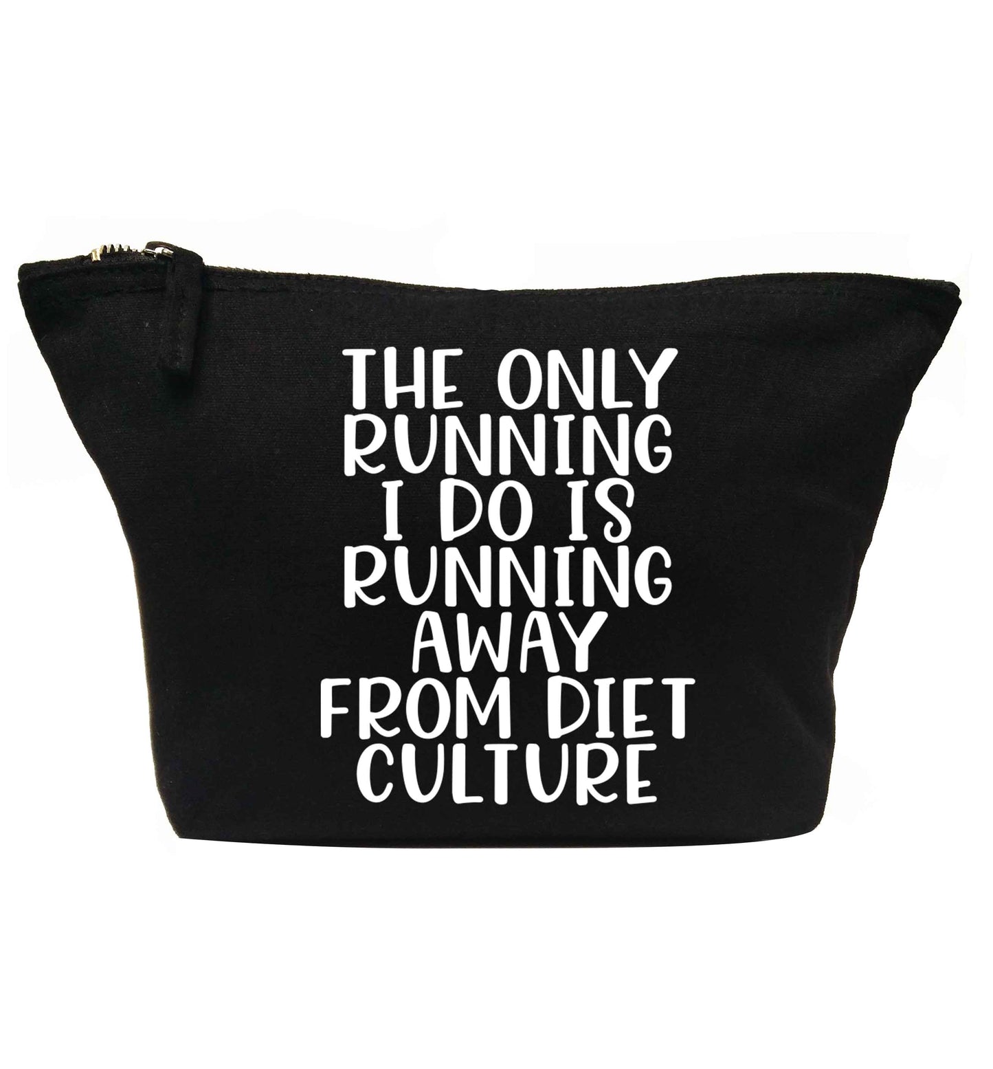 The only running I do is running away from diet culture | Makeup / wash bag
