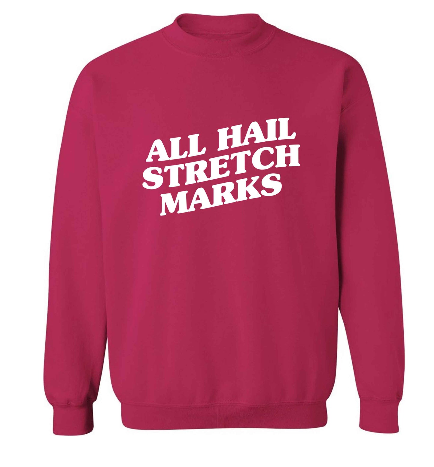 All hail stretch marks adult's unisex pink sweater 2XL
