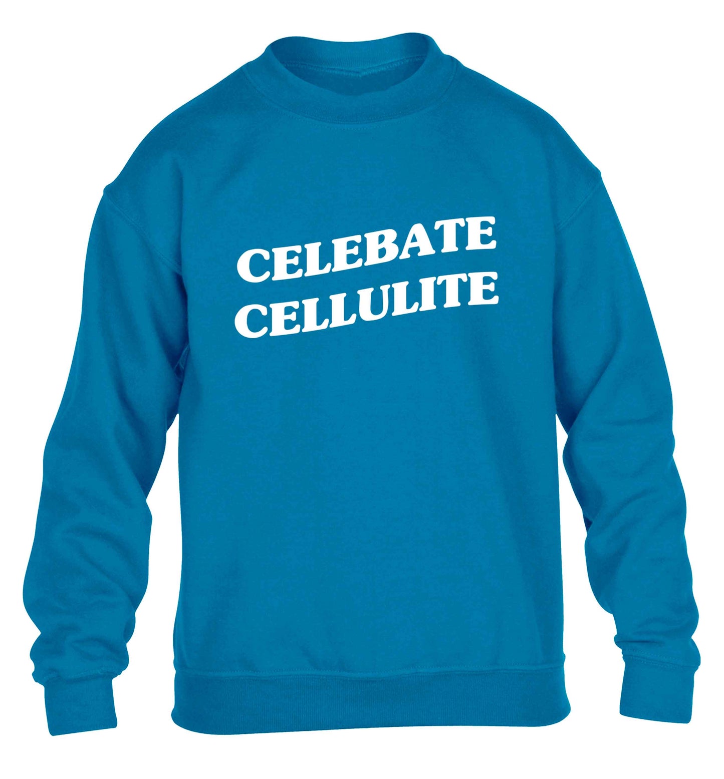 Celebrate cellulite children's blue sweater 12-13 Years