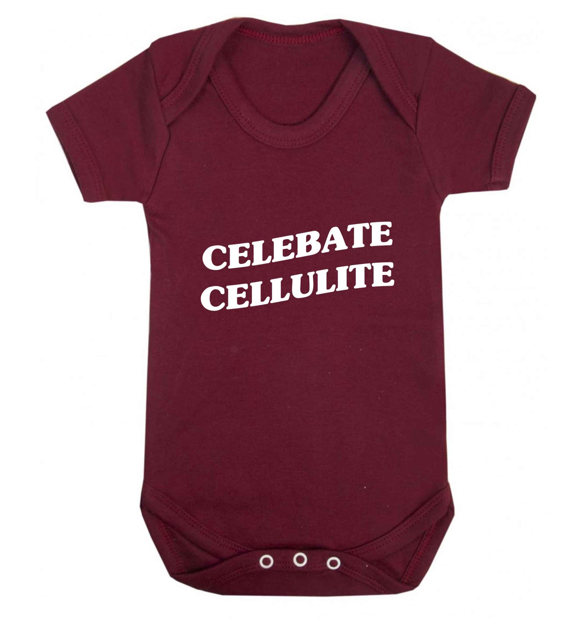 Celebrate cellulite baby vest maroon 18-24 months
