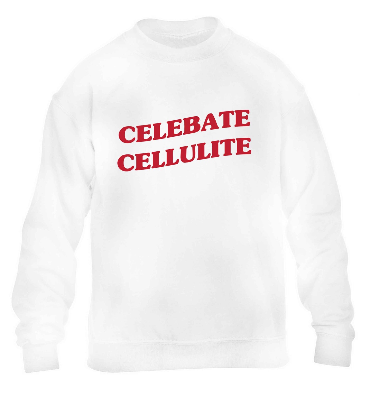 Celebrate cellulite children's white sweater 12-13 Years
