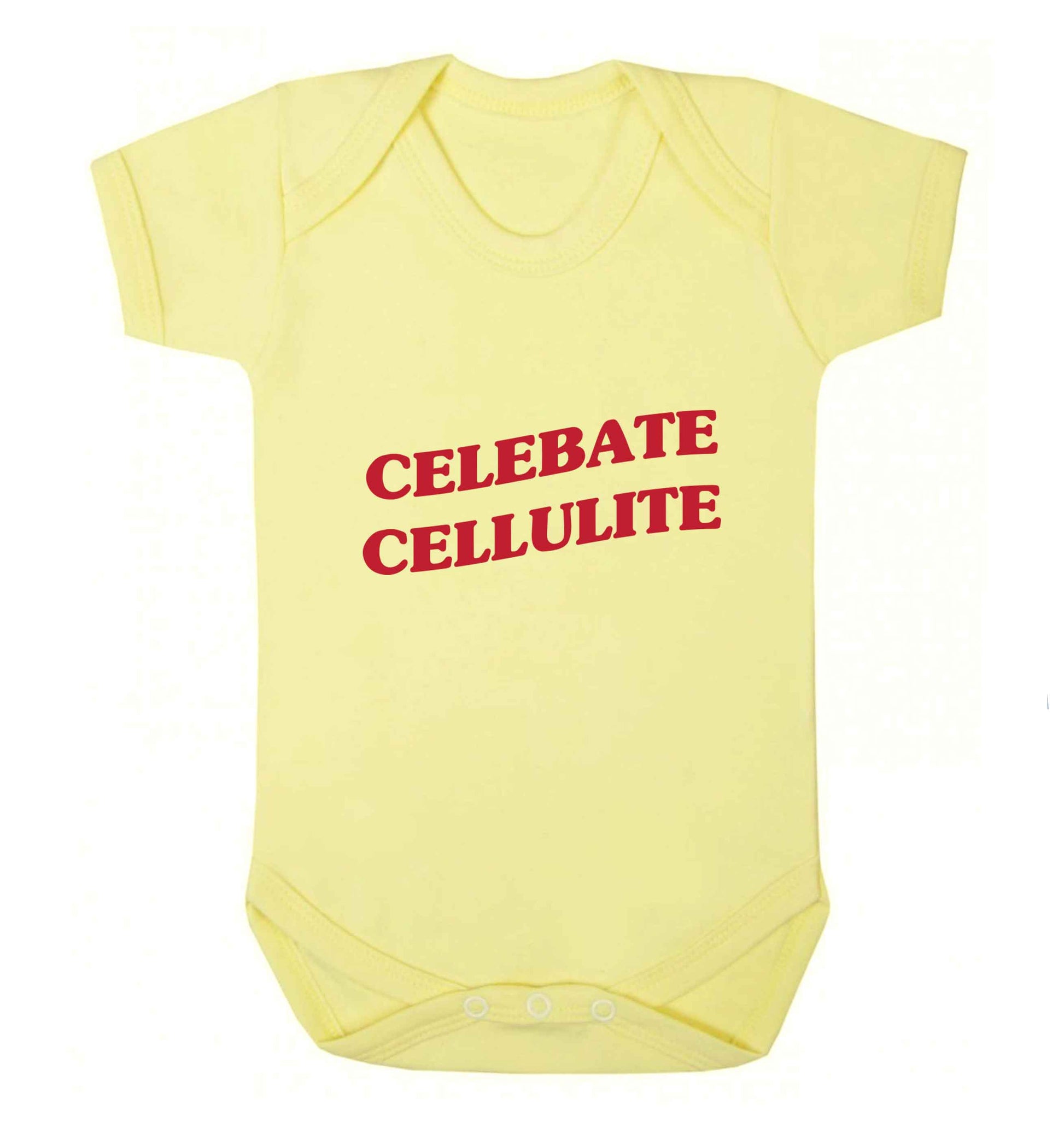 Celebrate cellulite baby vest pale yellow 18-24 months