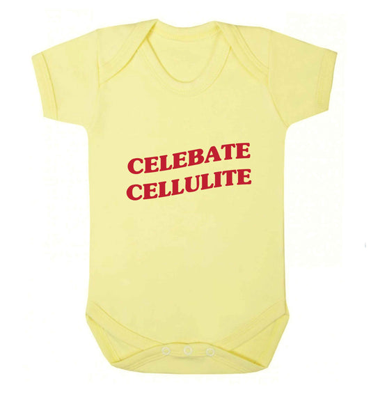 Celebrate cellulite baby vest pale yellow 18-24 months