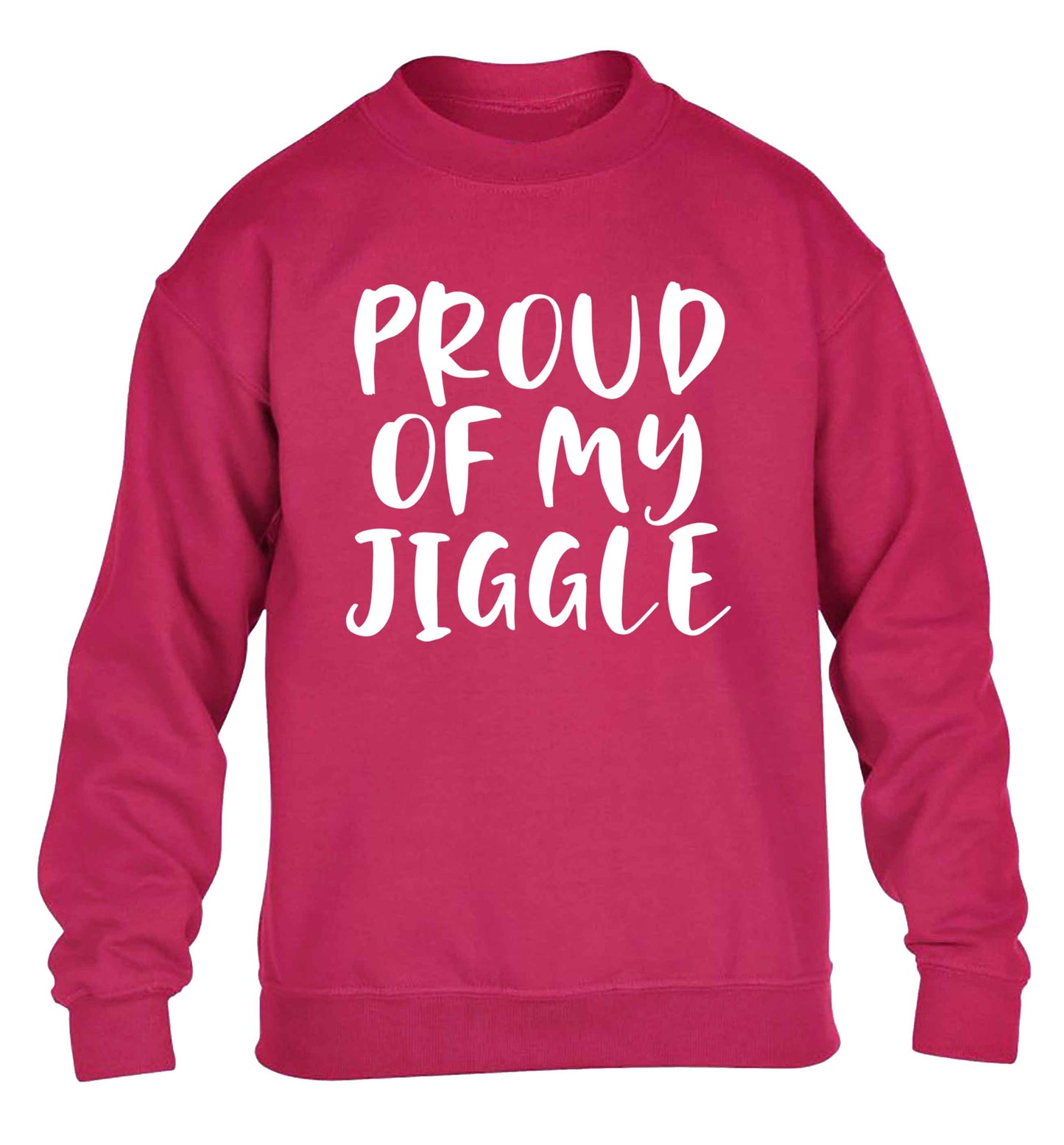 Proud of my jiggle children's pink sweater 12-13 Years