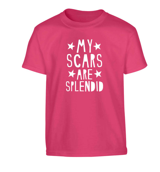 My scars are beautiful Children's pink Tshirt 12-13 Years