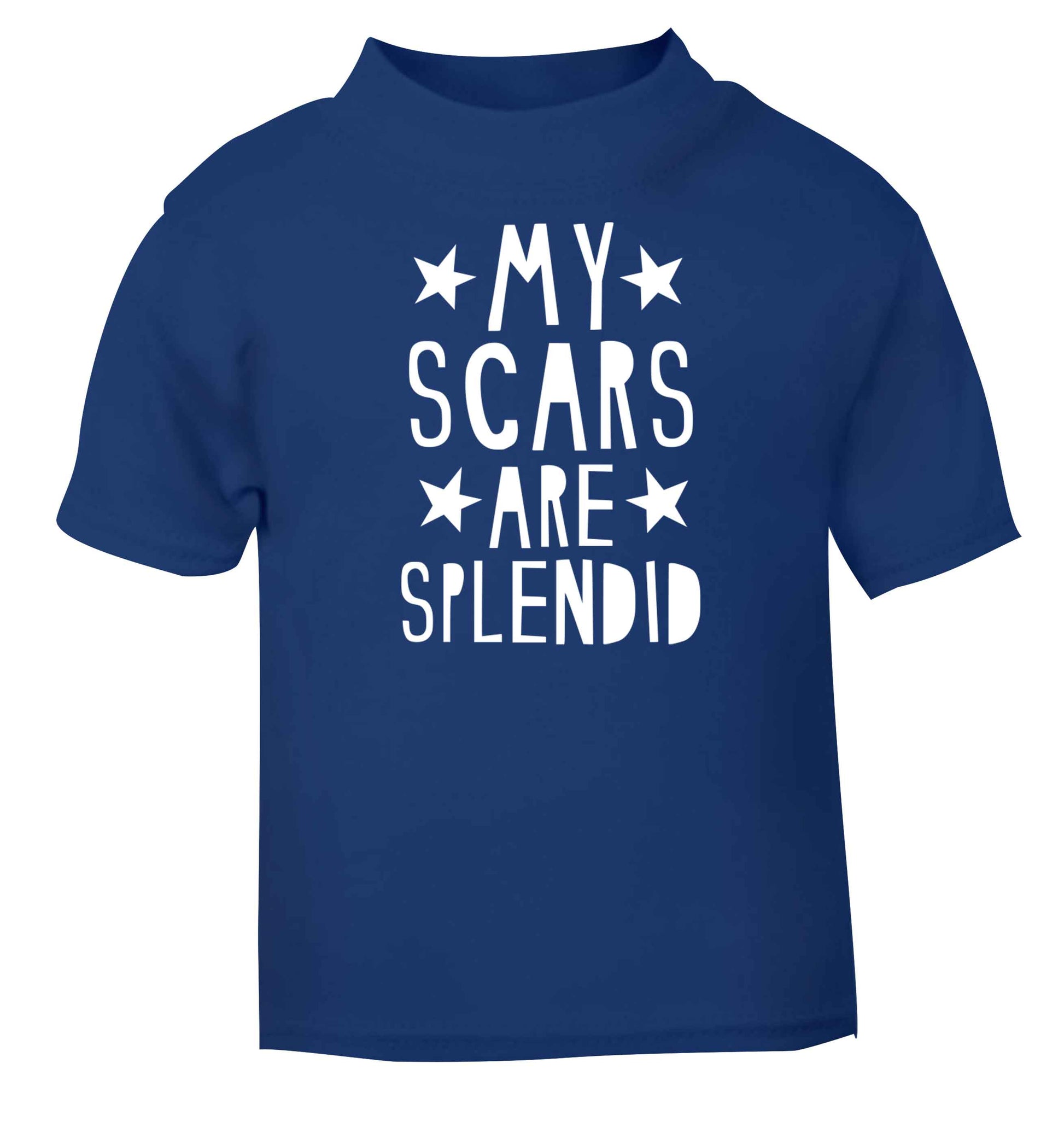 My scars are beautiful blue baby toddler Tshirt 2 Years