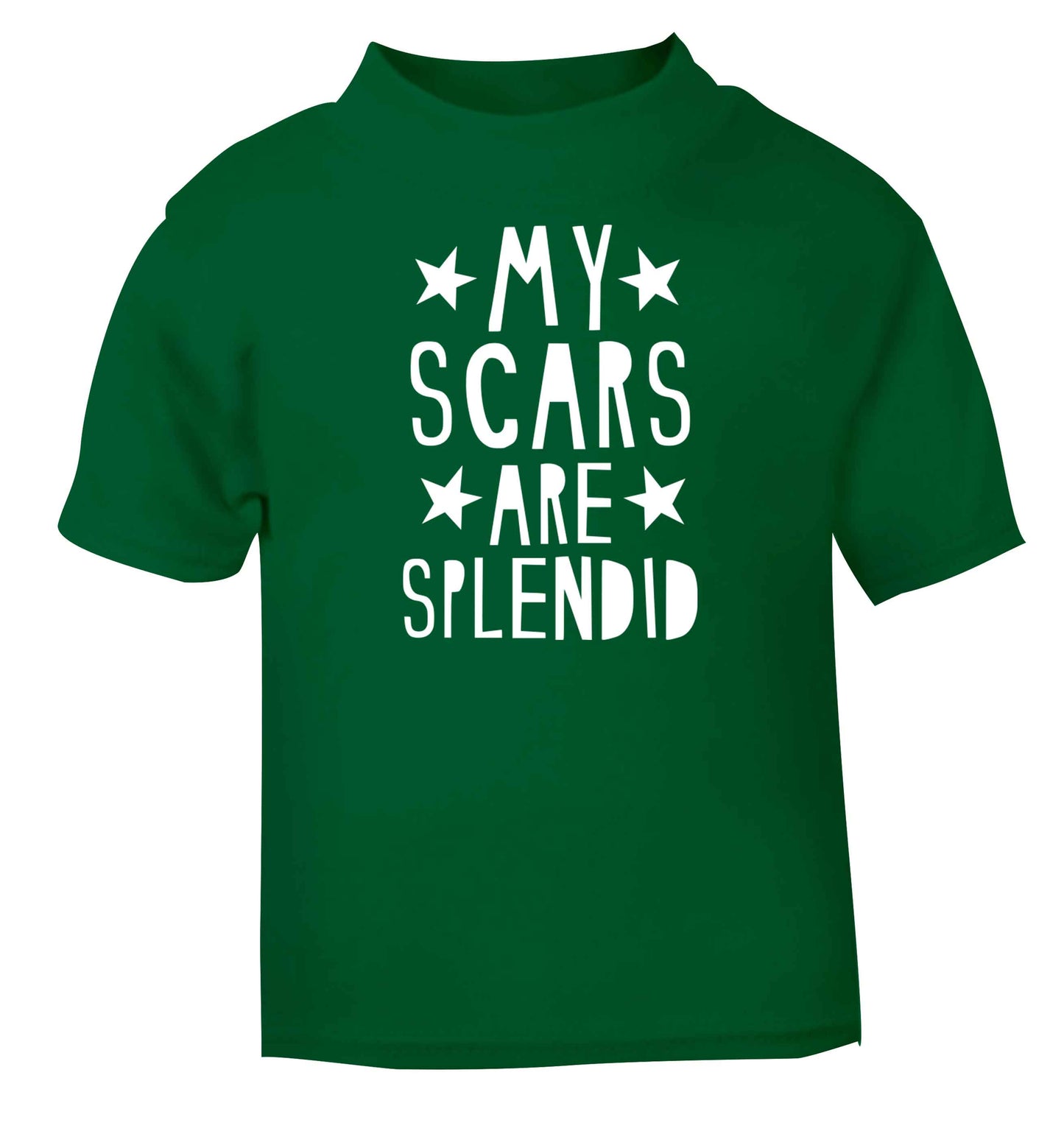 My scars are beautiful green baby toddler Tshirt 2 Years
