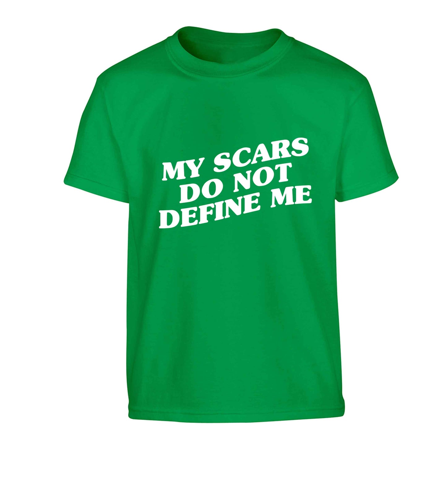 My scars do not define me Children's green Tshirt 12-13 Years