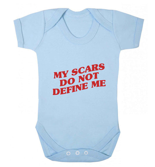 My scars do not define me baby vest pale blue 18-24 months