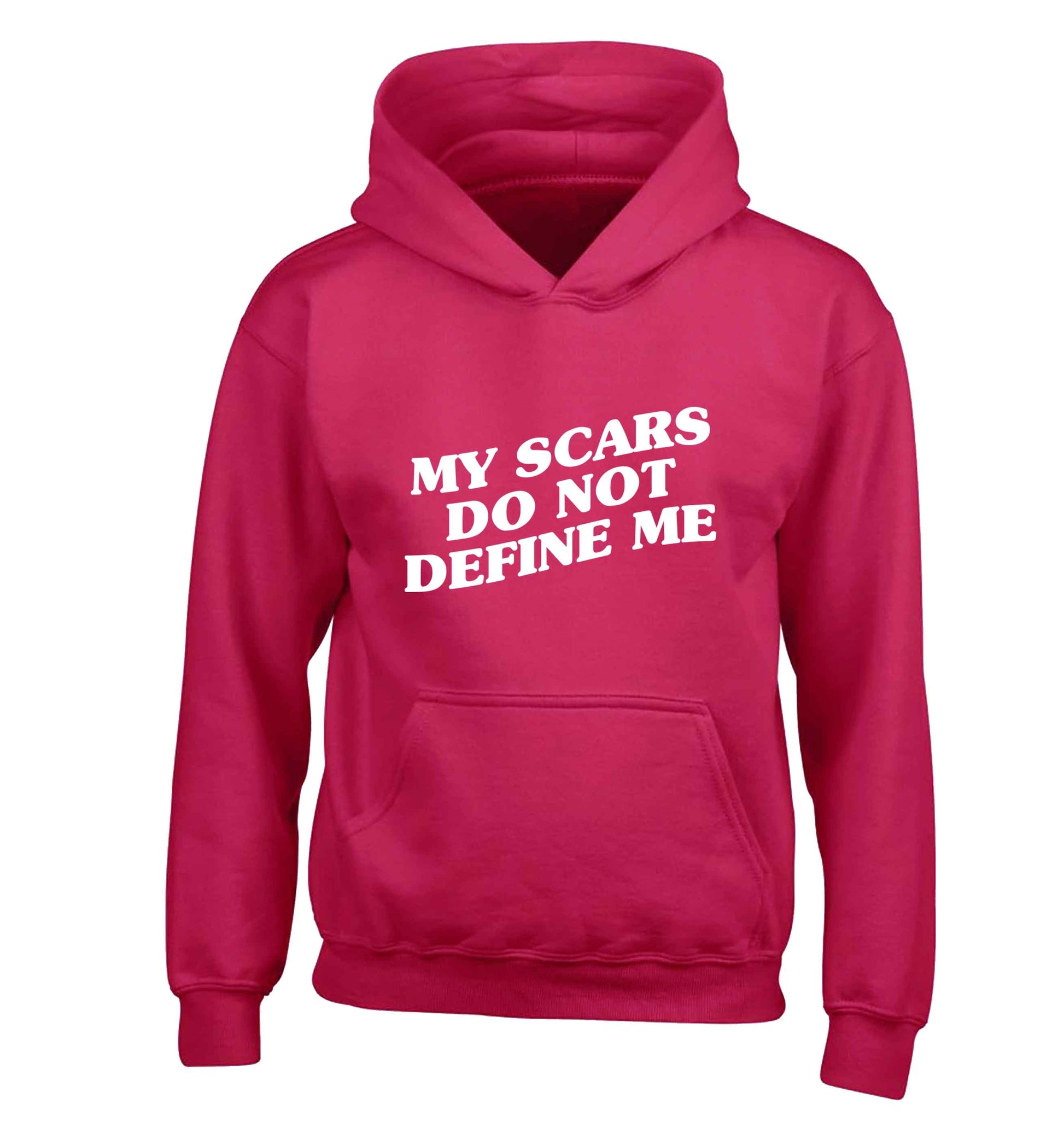 My scars do not define me children's pink hoodie 12-13 Years