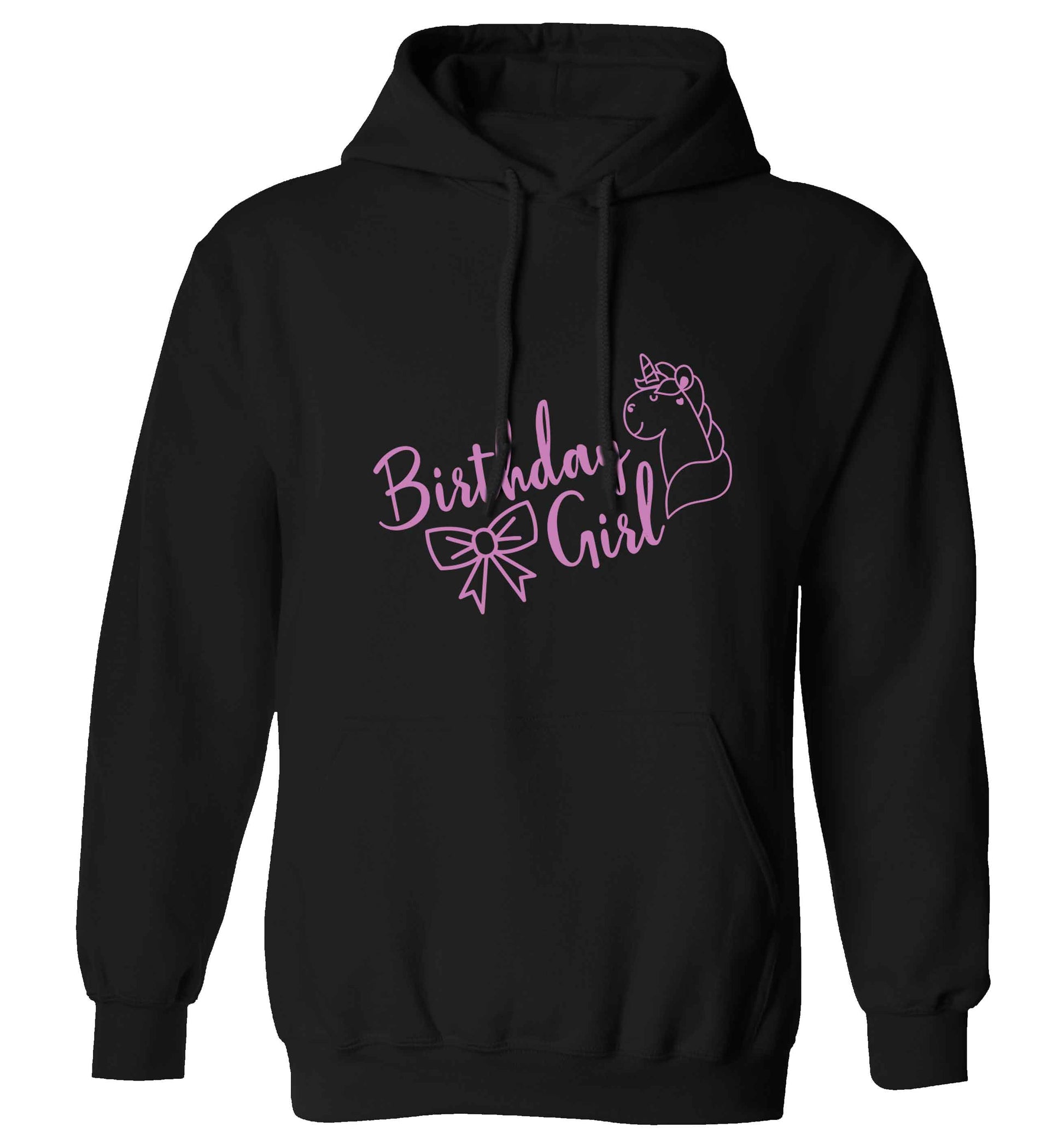 Birthday girl adults unisex black hoodie 2XL