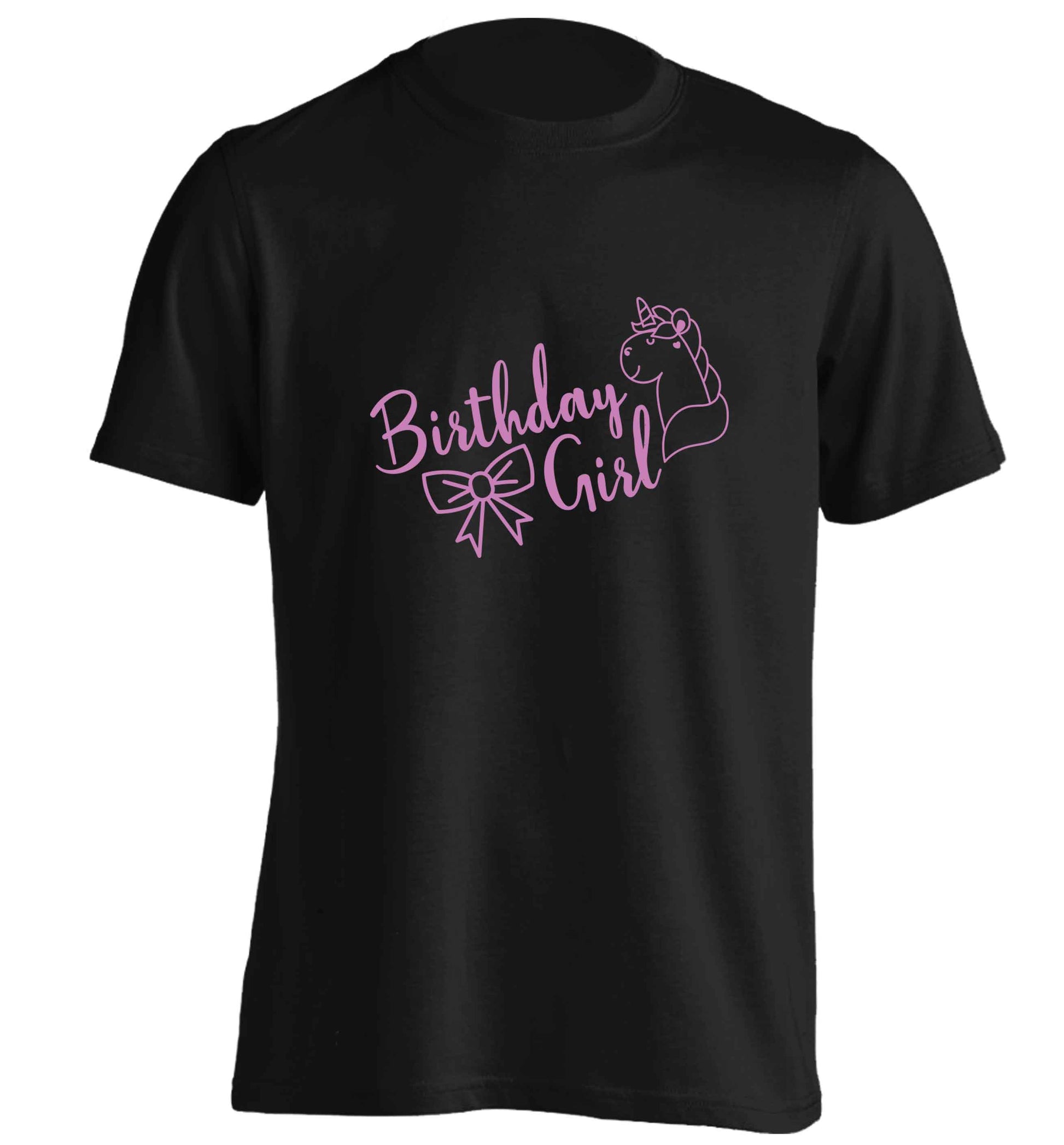 Birthday girl adults unisex black Tshirt 2XL