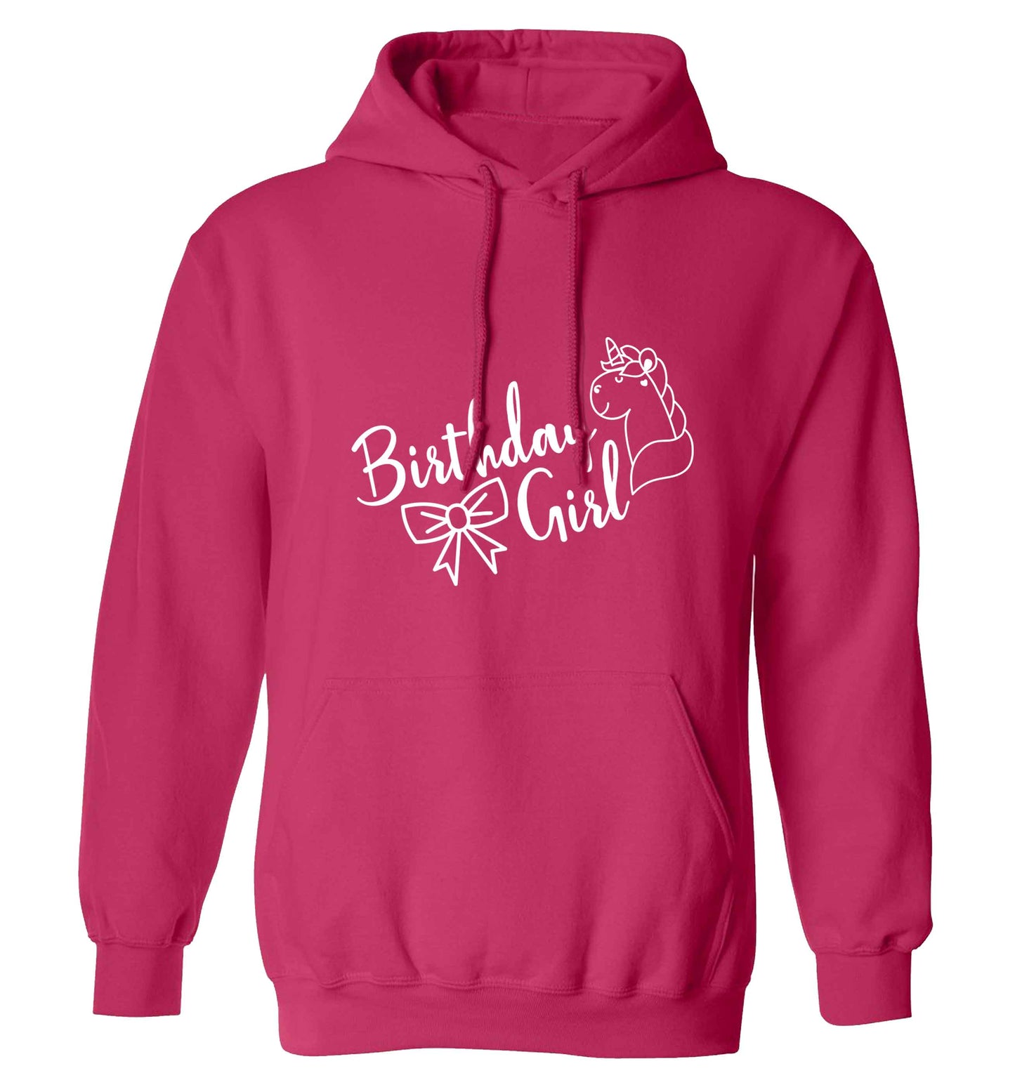 Birthday girl adults unisex pink hoodie 2XL
