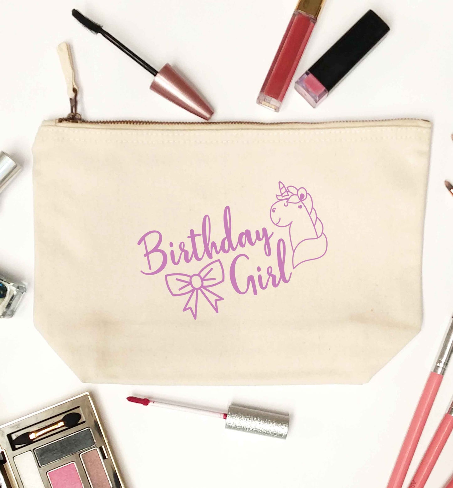 Birthday girl natural makeup bag