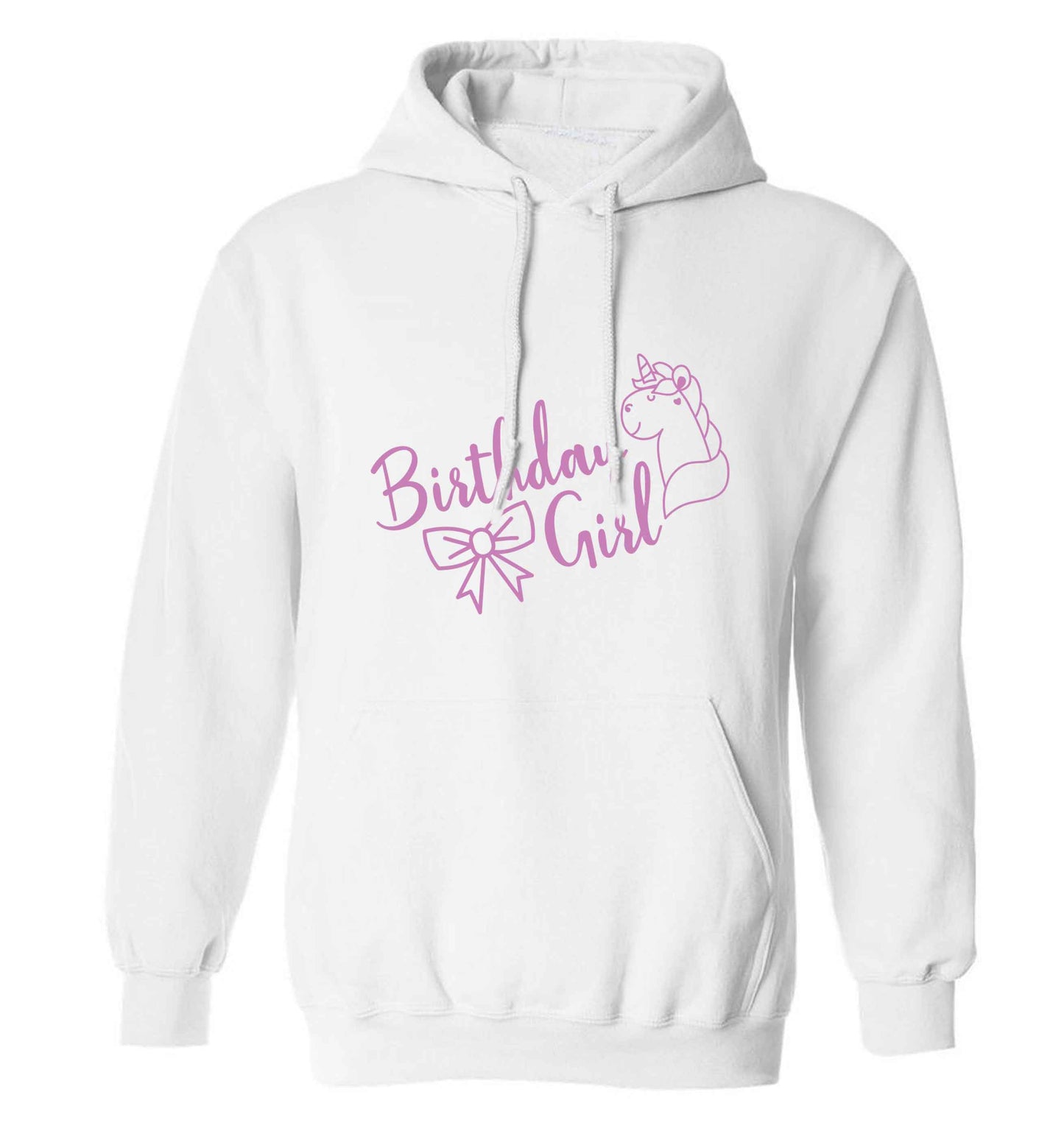 Birthday girl adults unisex white hoodie 2XL