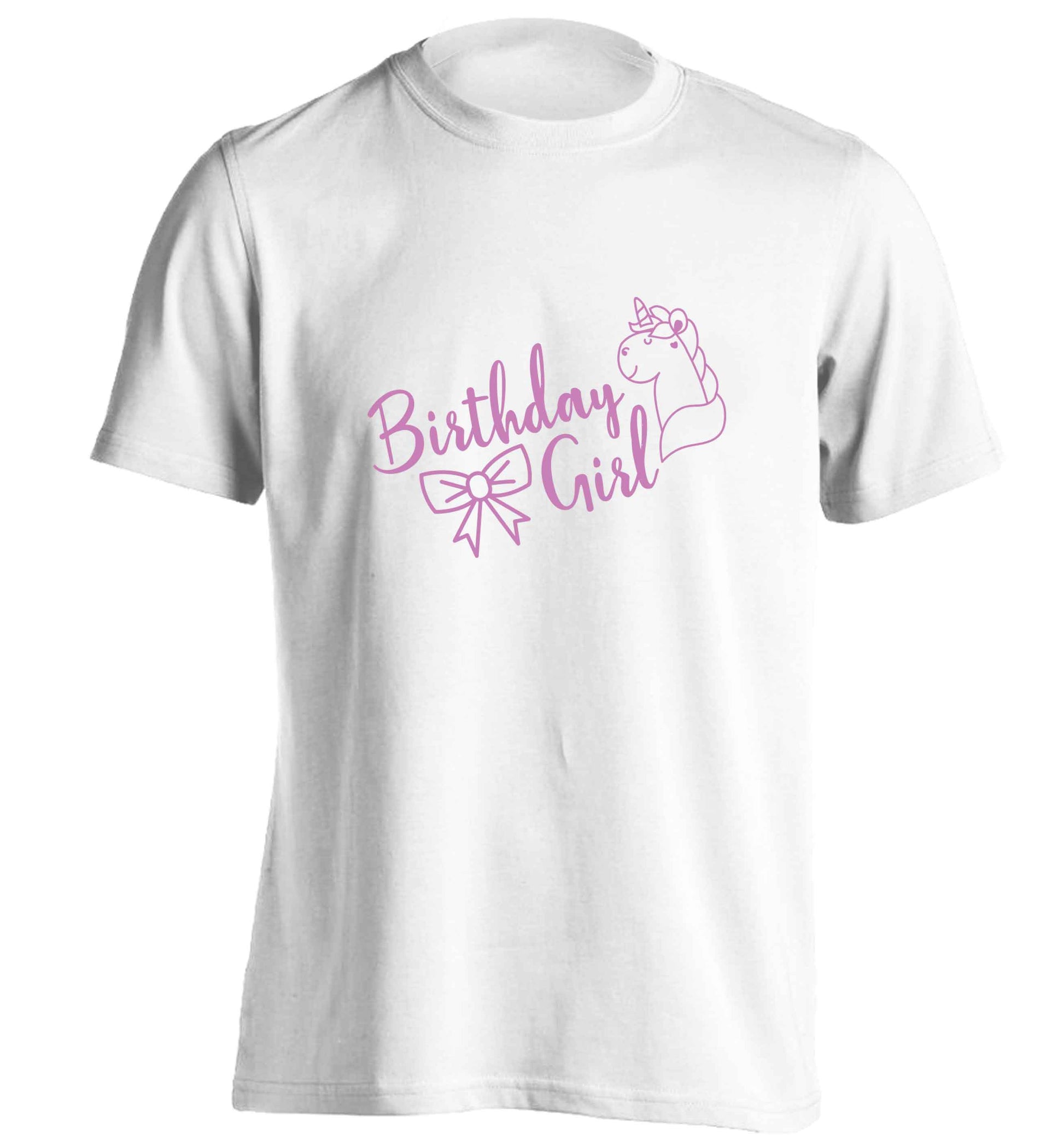 Birthday girl adults unisex white Tshirt 2XL