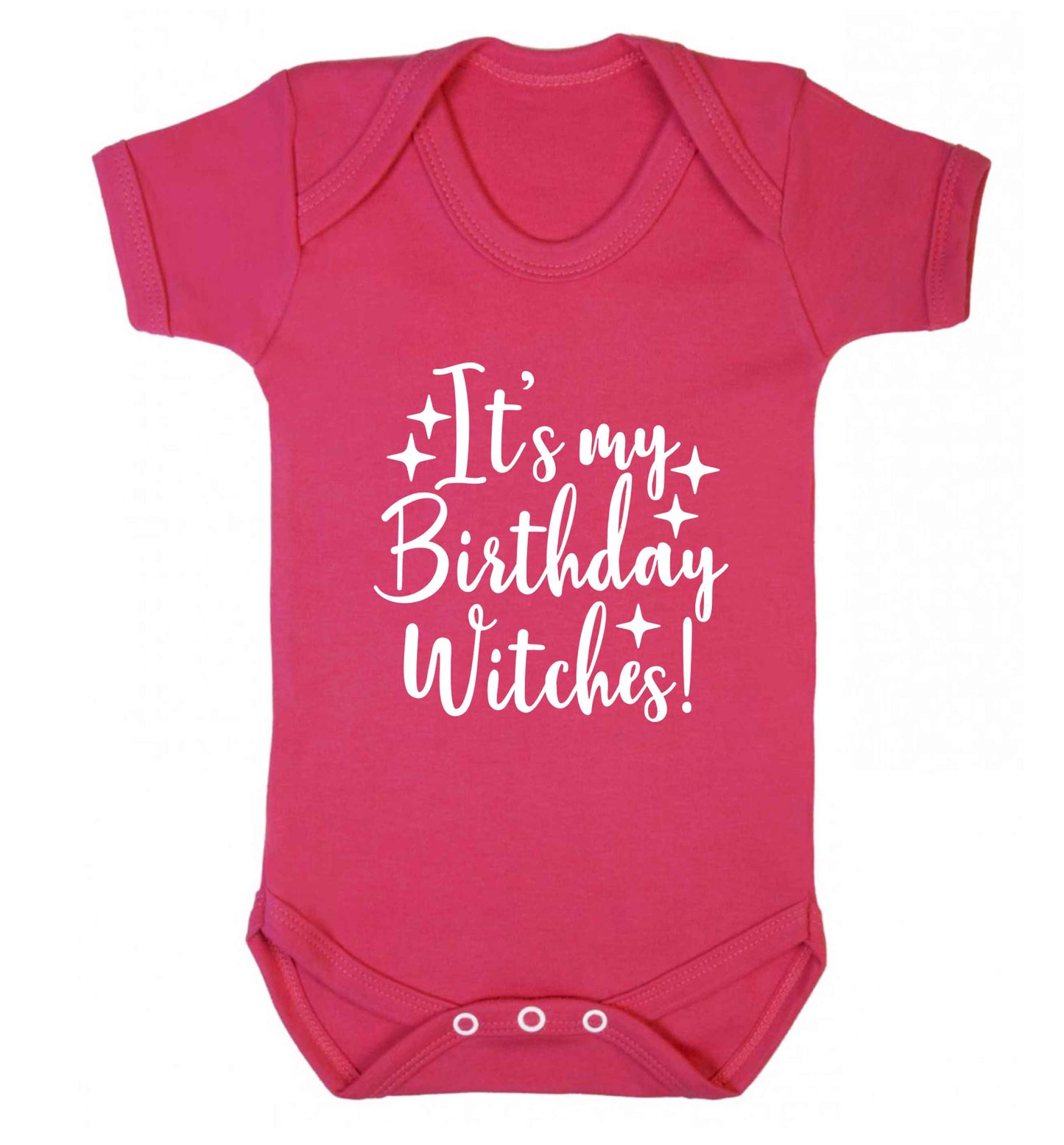 It's my birthday witches!baby vest dark pink 18-24 months