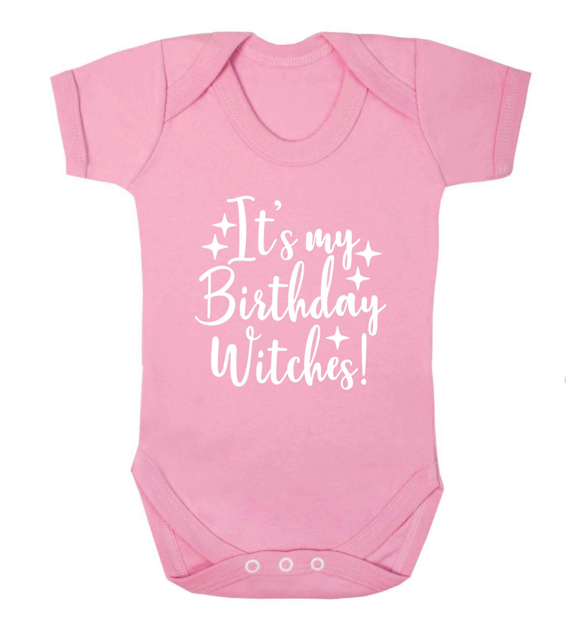 It's my birthday witches!baby vest pale pink 18-24 months