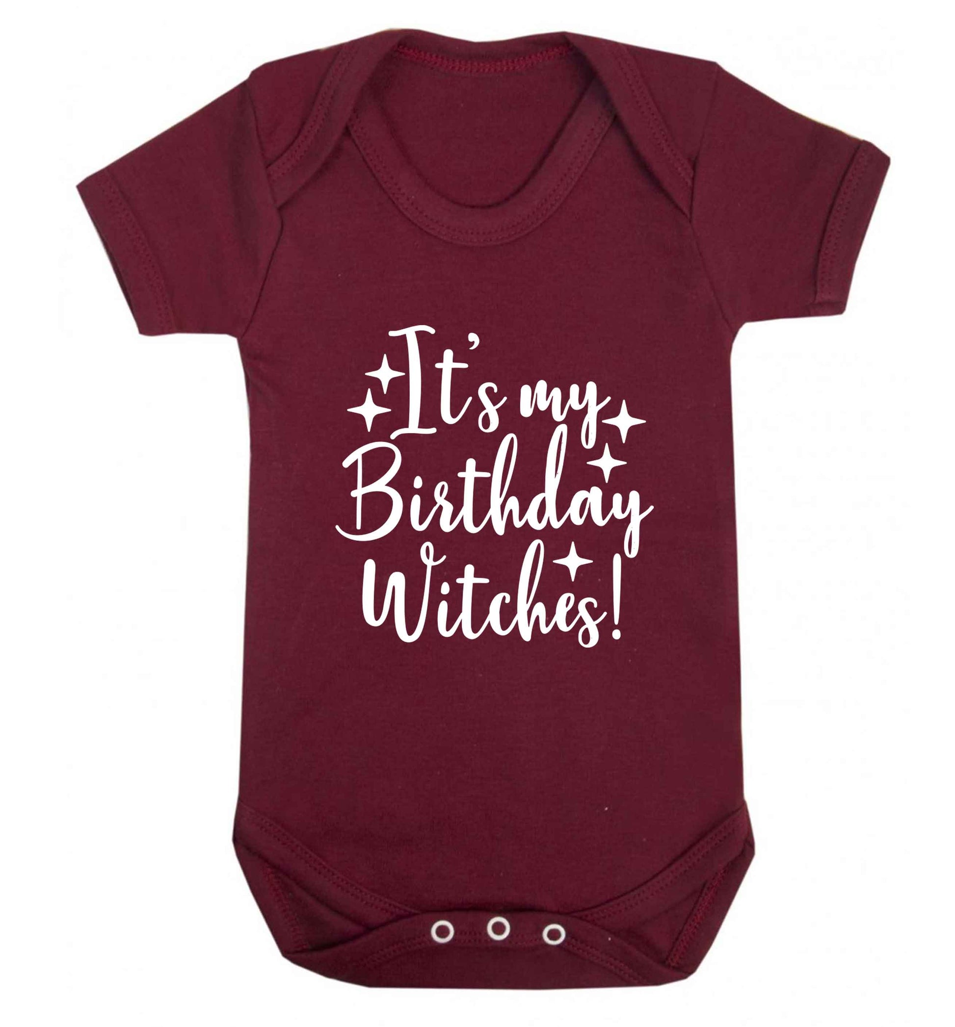 It's my birthday witches!baby vest maroon 18-24 months