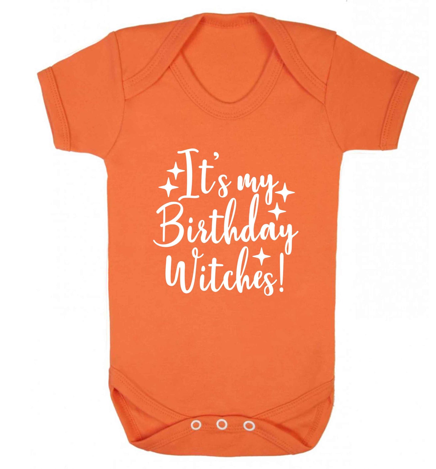 It's my birthday witches!baby vest orange 18-24 months