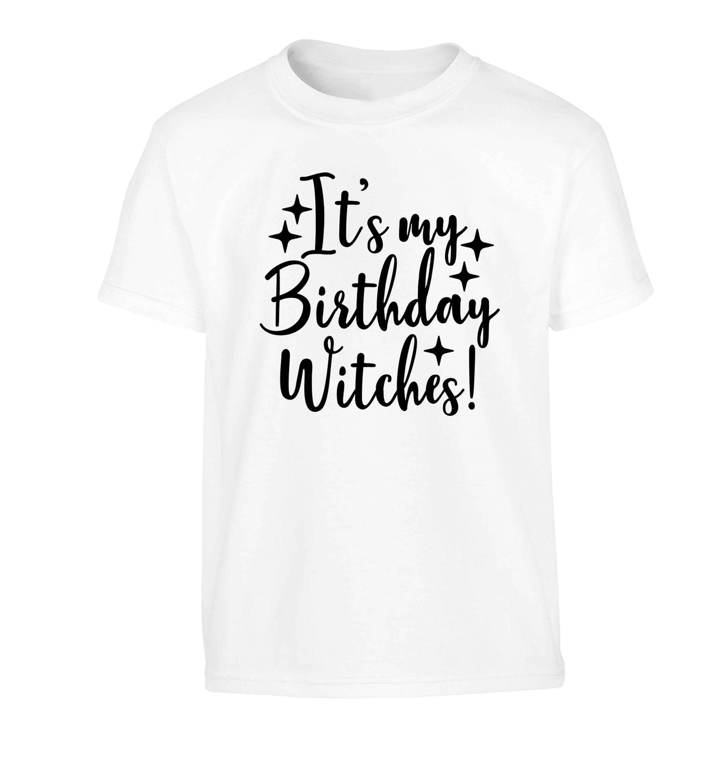 It's my birthday witches!Children's white Tshirt 12-13 Years