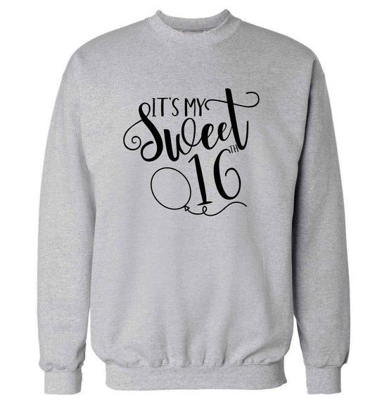 It's my sweet 16thadult's unisex grey sweater 2XL