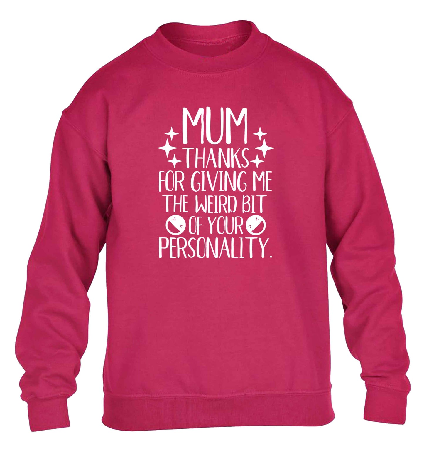 Mum, I love you more than halloumi and if you know me at all you know how deep that is children's pink sweater 12-13 Years
