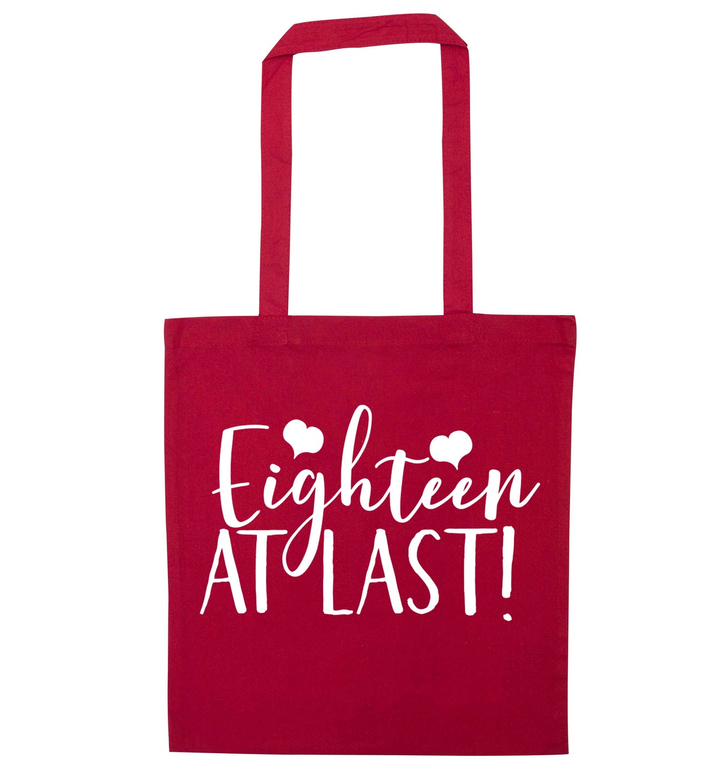 Eighteen at last!red tote bag
