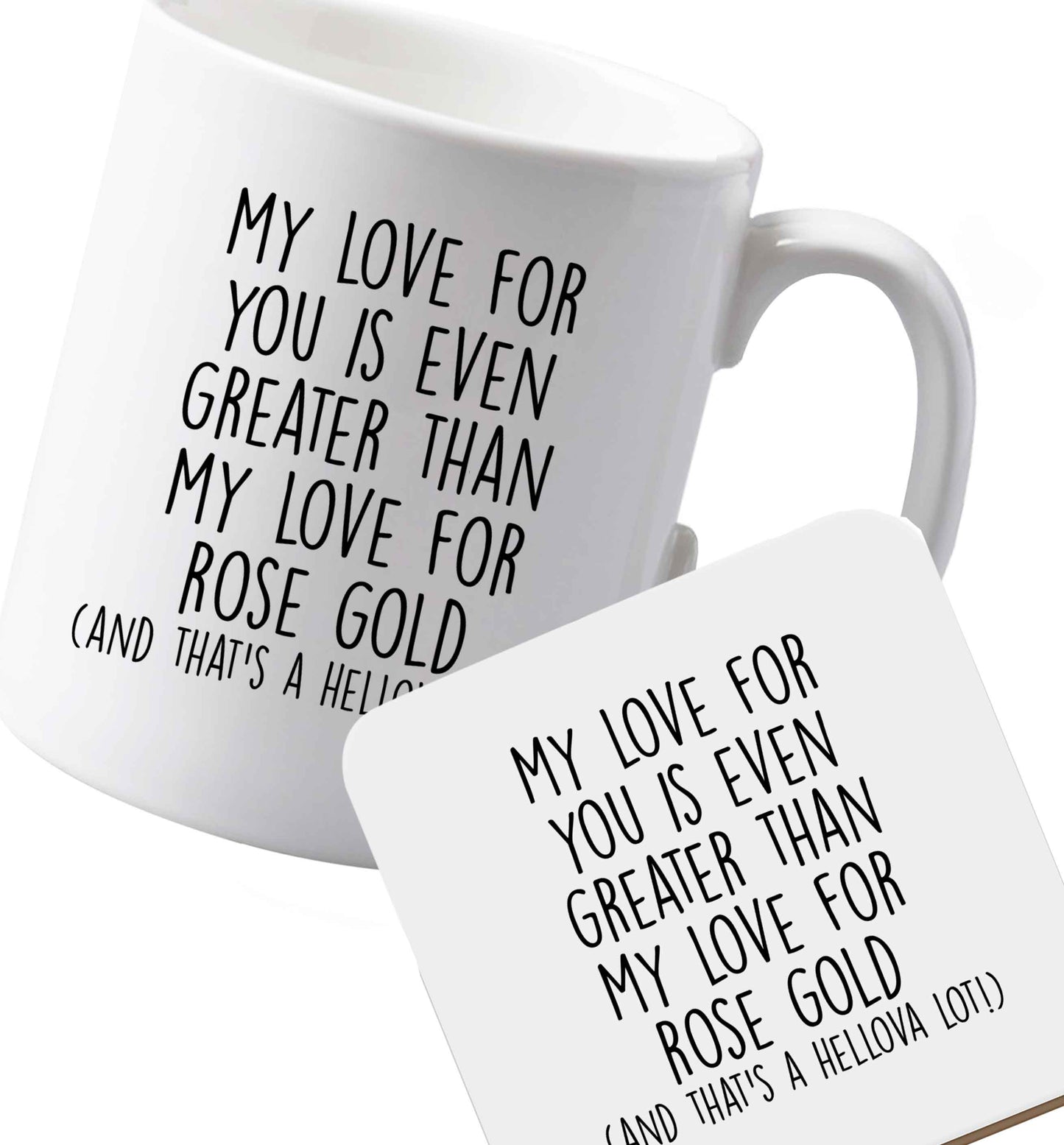 10 oz Ceramic mug and coaster Favourite Type Pan Pancake both sides