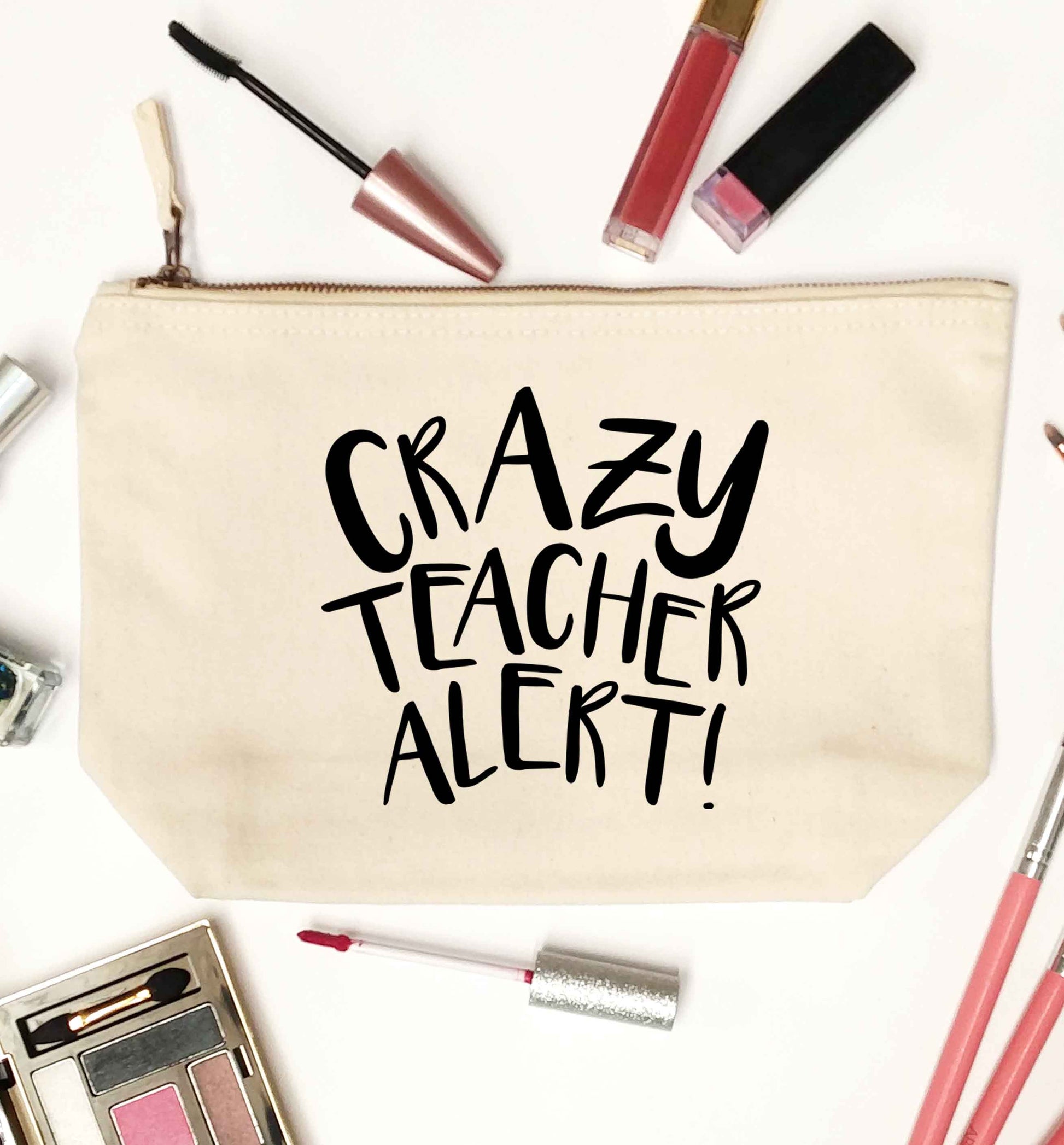 Crazy teacher alert natural makeup bag