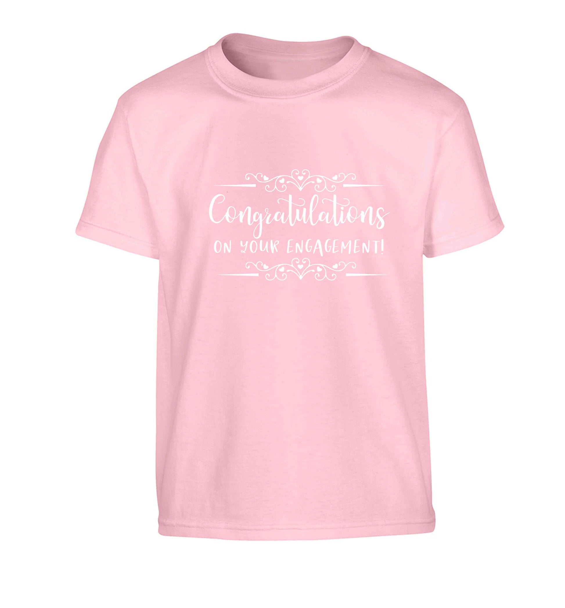 Congratulations on your engagement Children's light pink Tshirt 12-13 Years