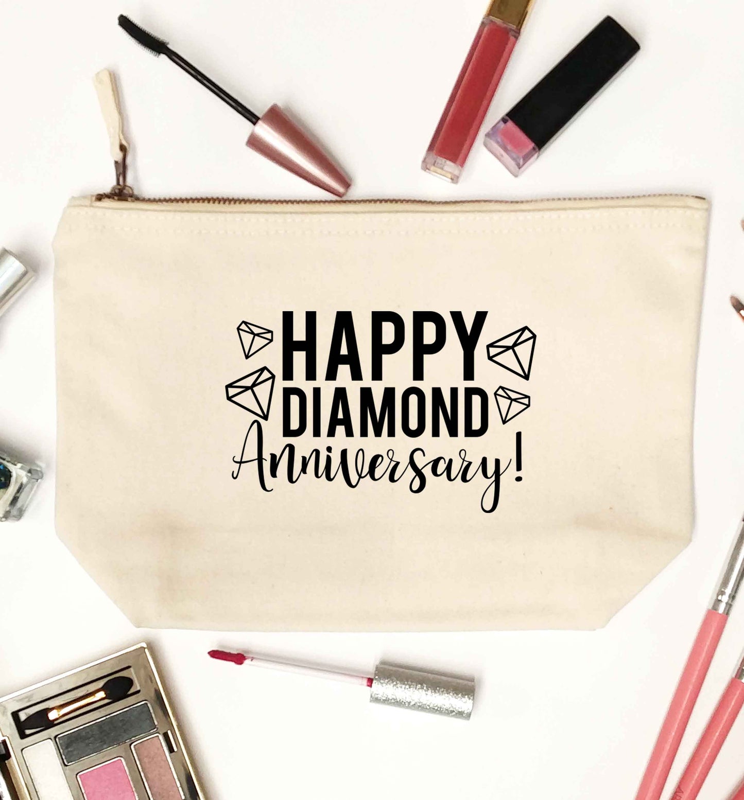 Happy diamond anniversary! natural makeup bag