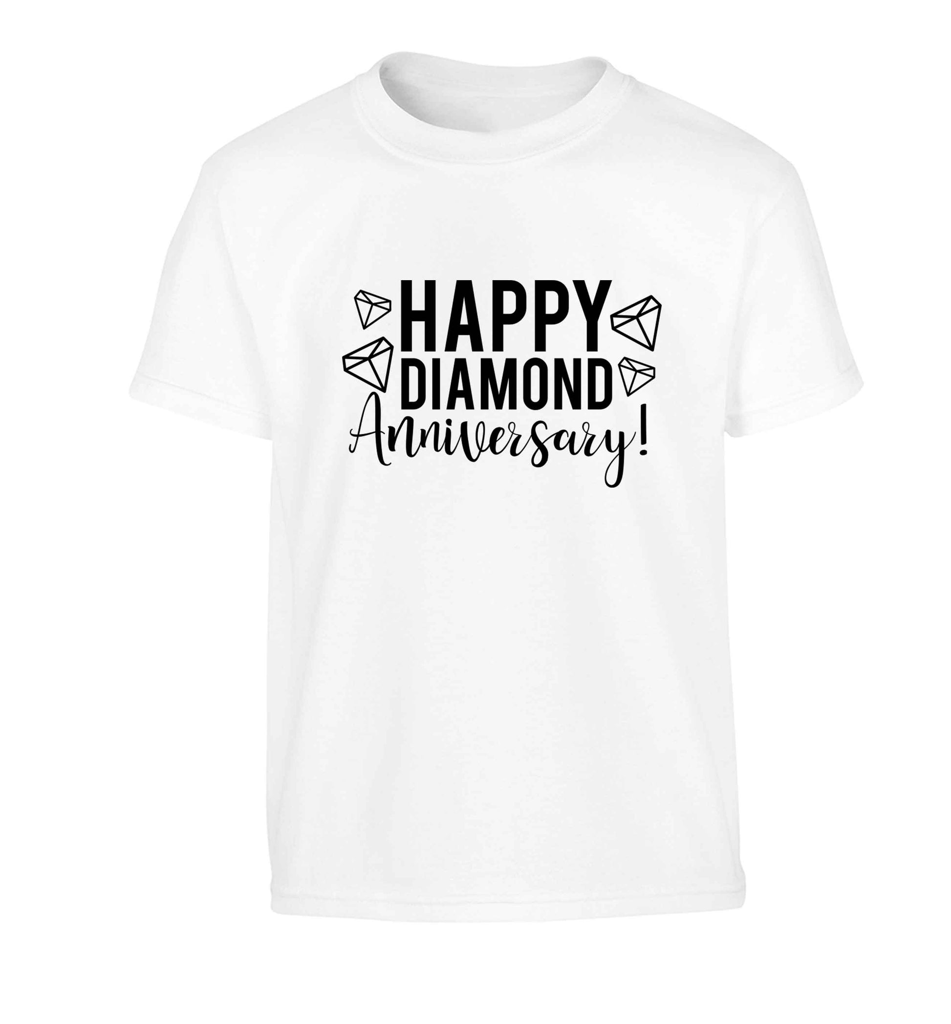 Happy diamond anniversary! Children's white Tshirt 12-13 Years