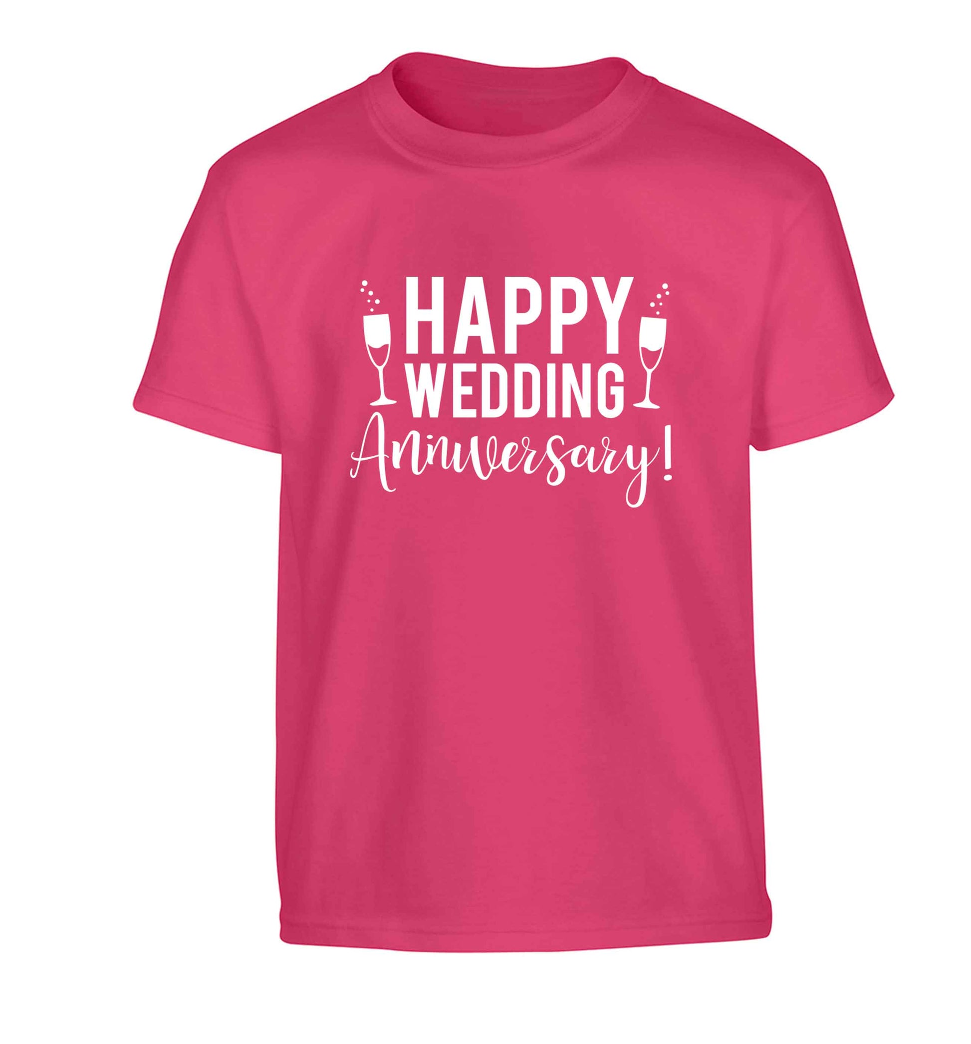 Happy wedding anniversary! Children's pink Tshirt 12-13 Years