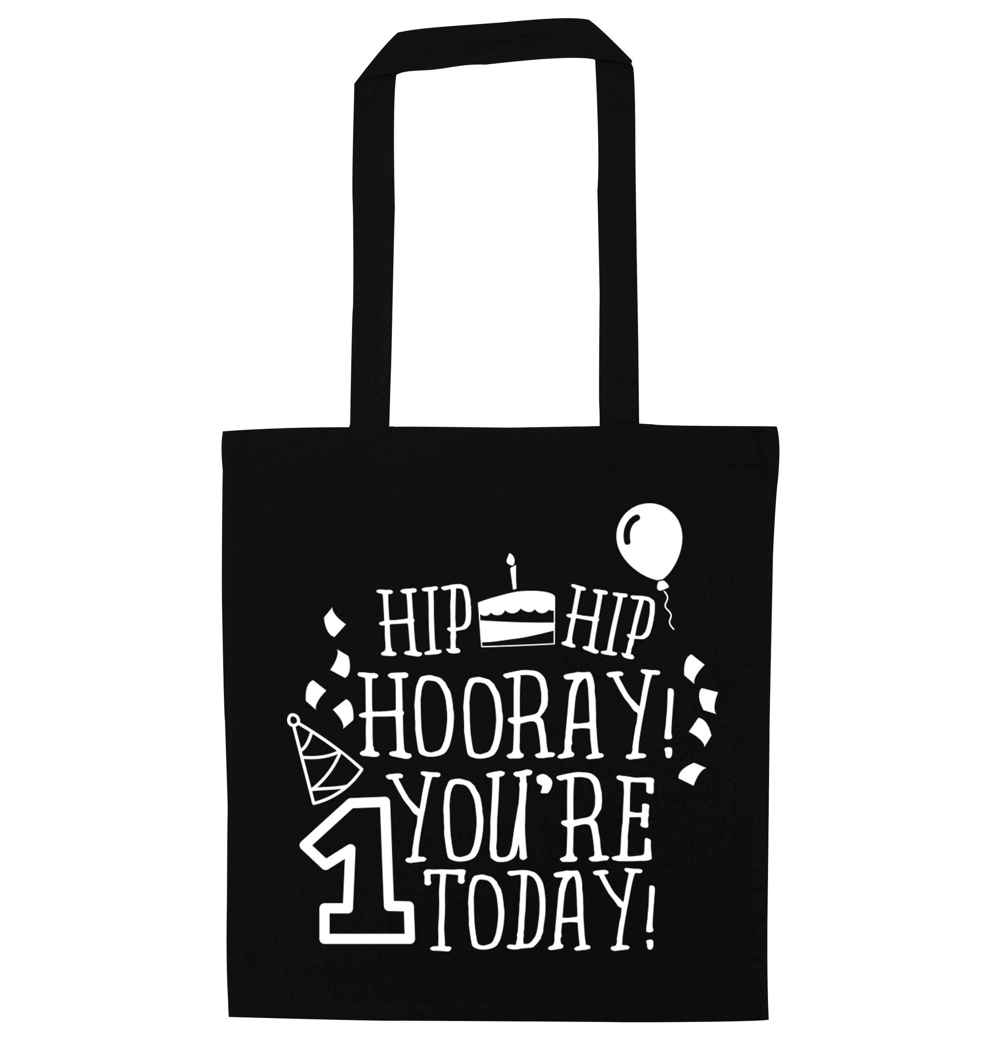 You're one today black tote bag