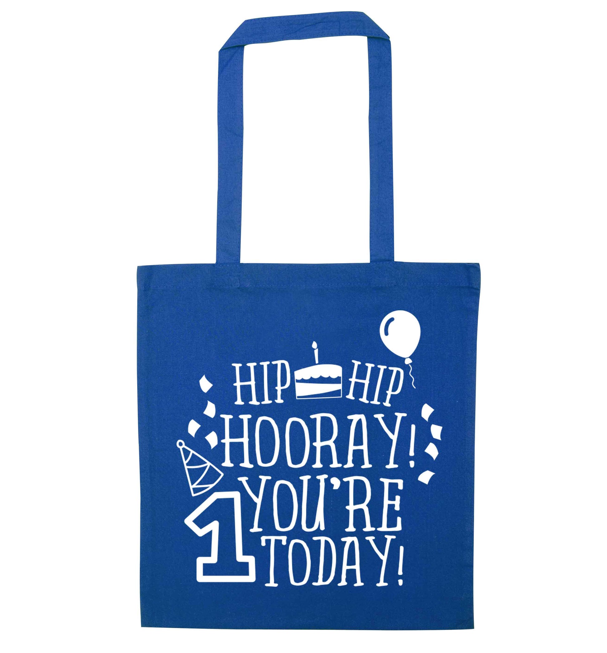 You're one today blue tote bag
