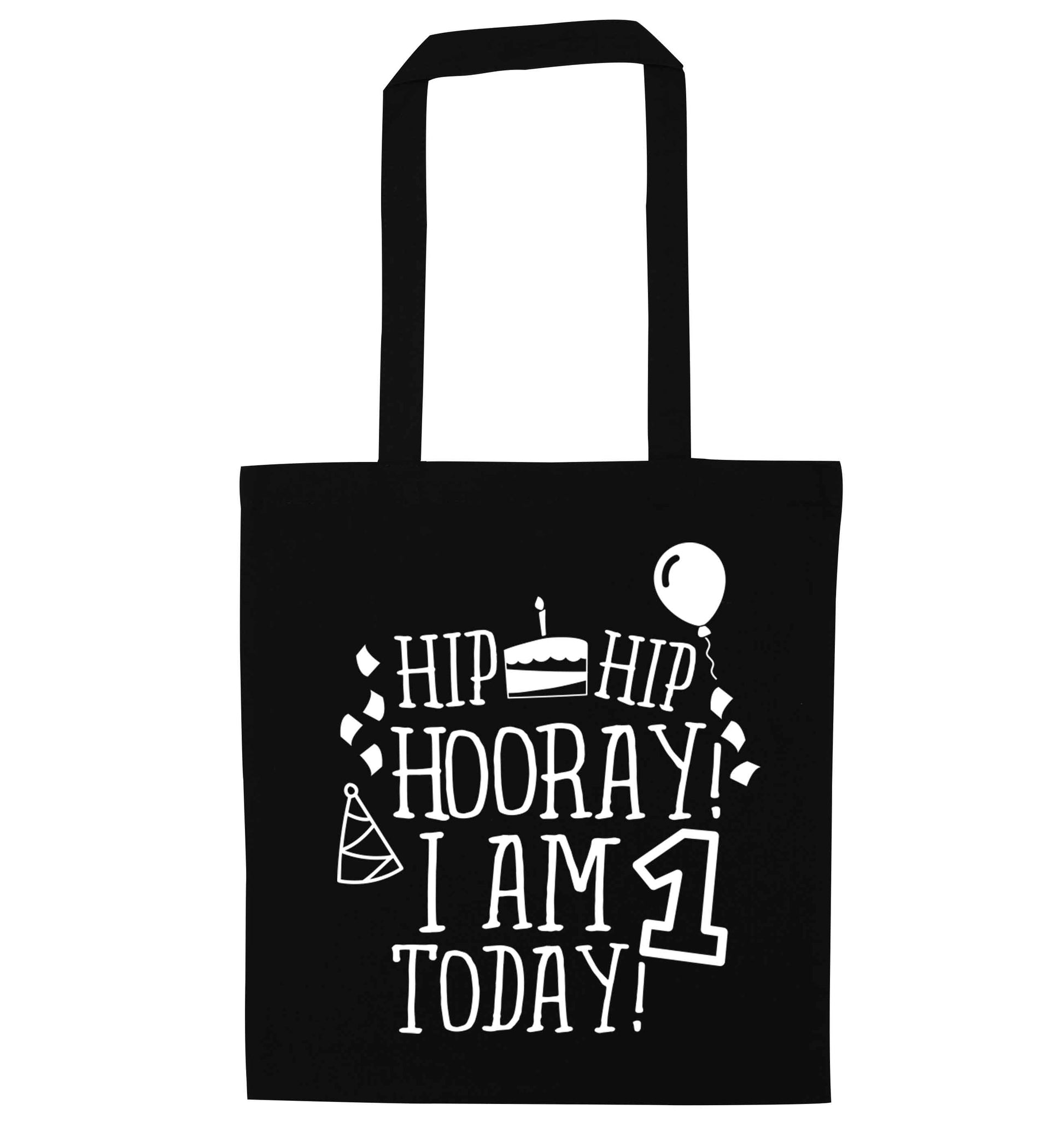 I am One Today black tote bag