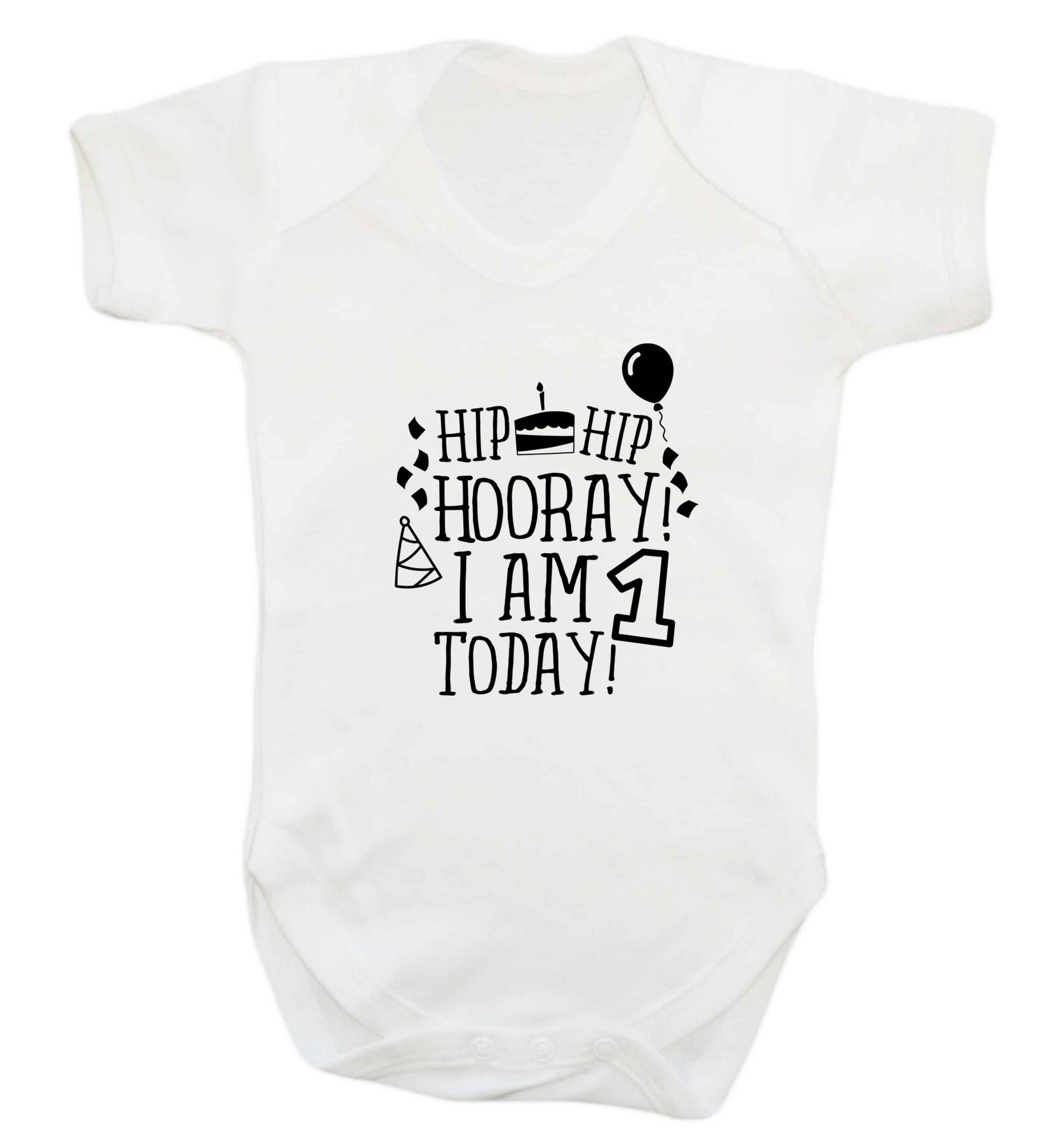I am One Today baby vest white 18-24 months