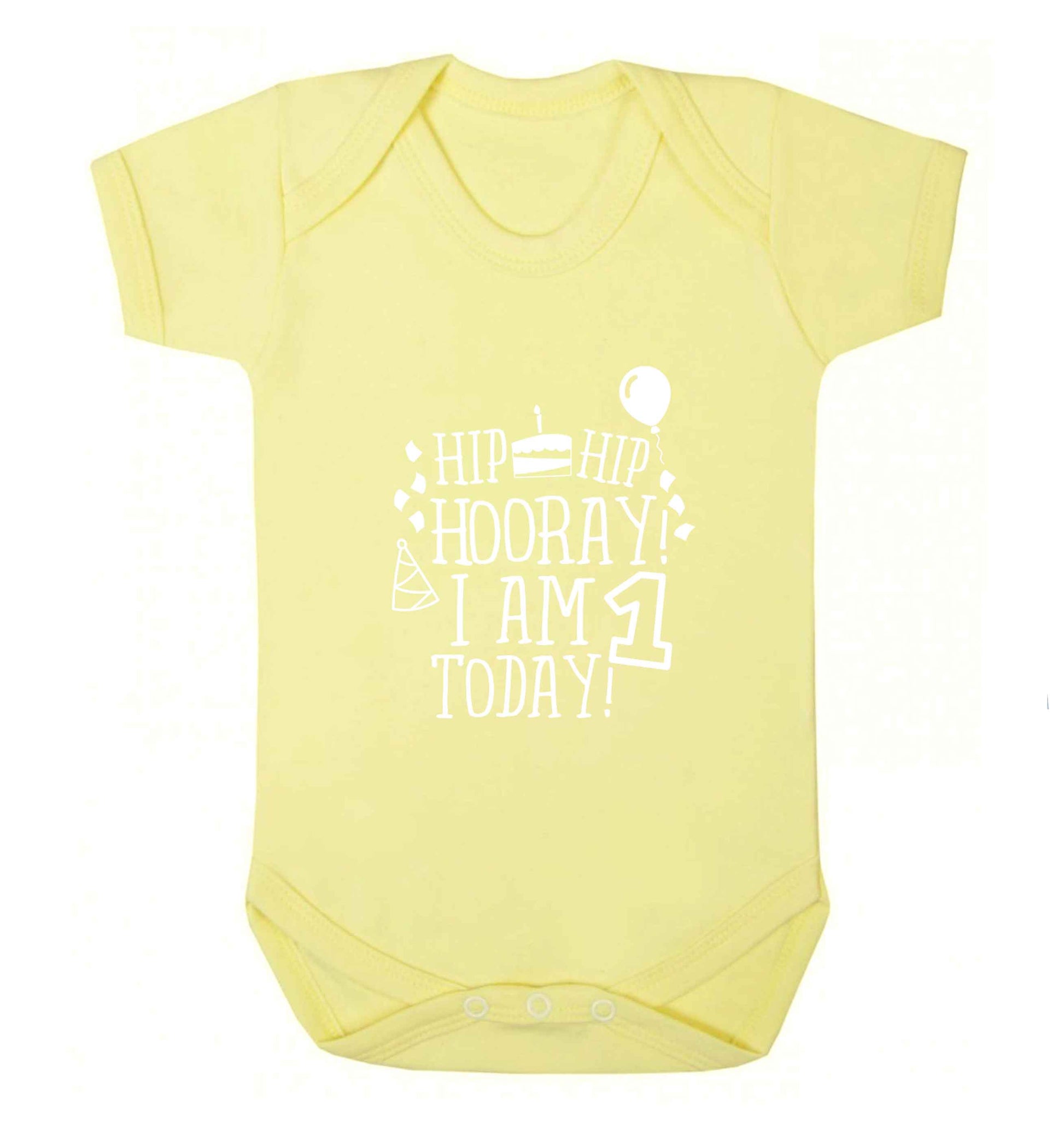 You're 2 Today baby vest pale yellow 18-24 months