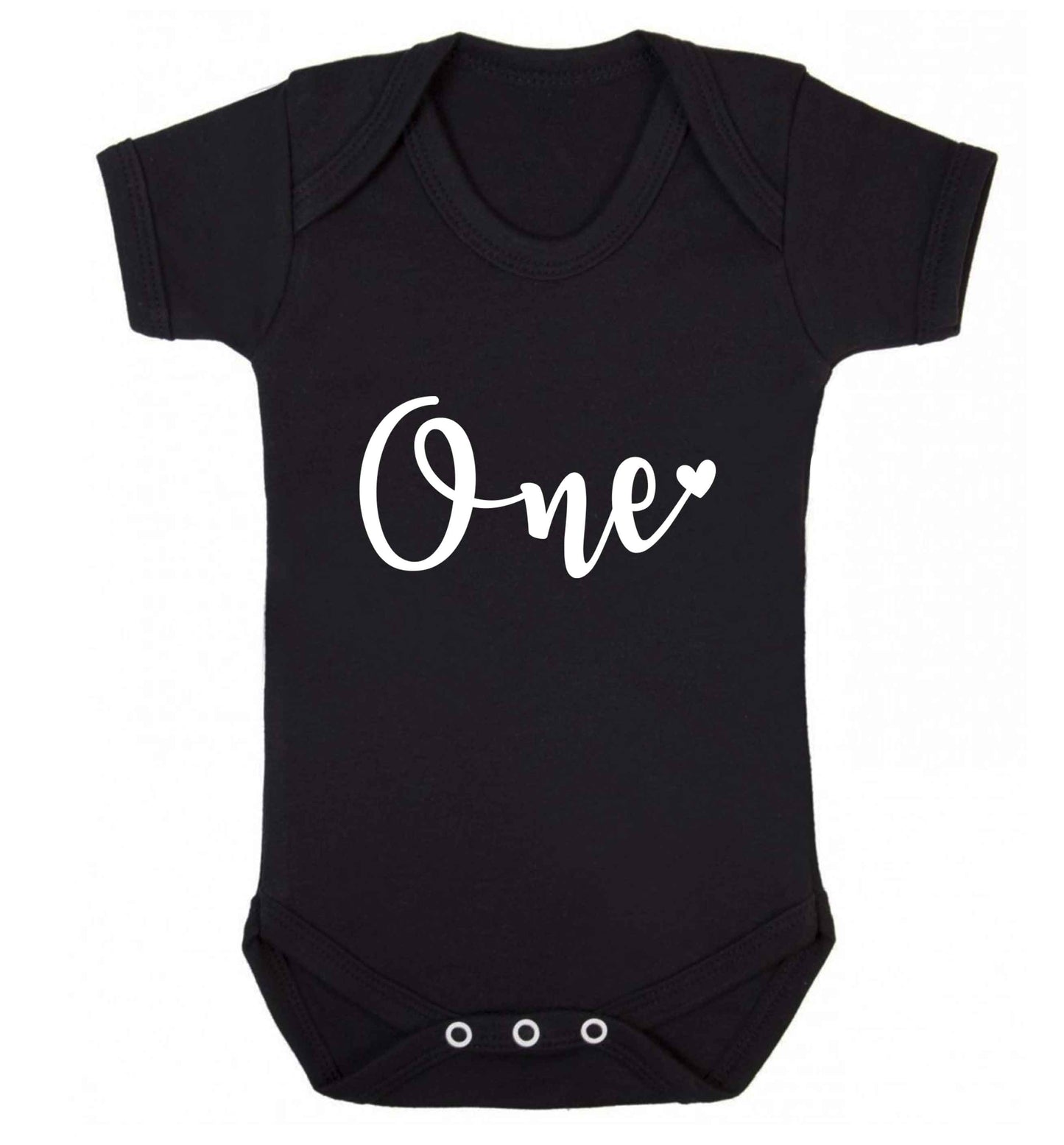 One baby vest black 18-24 months