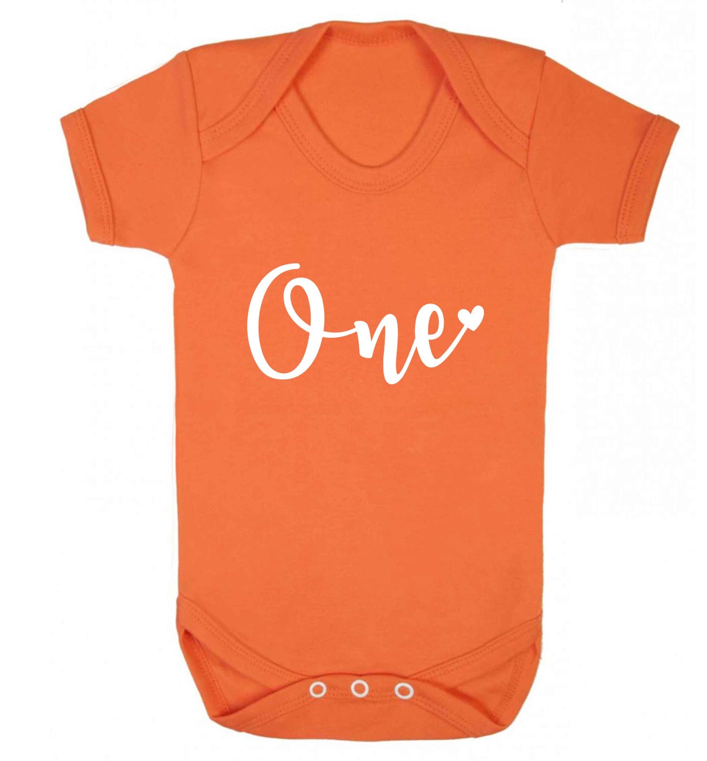 One baby vest orange 18-24 months