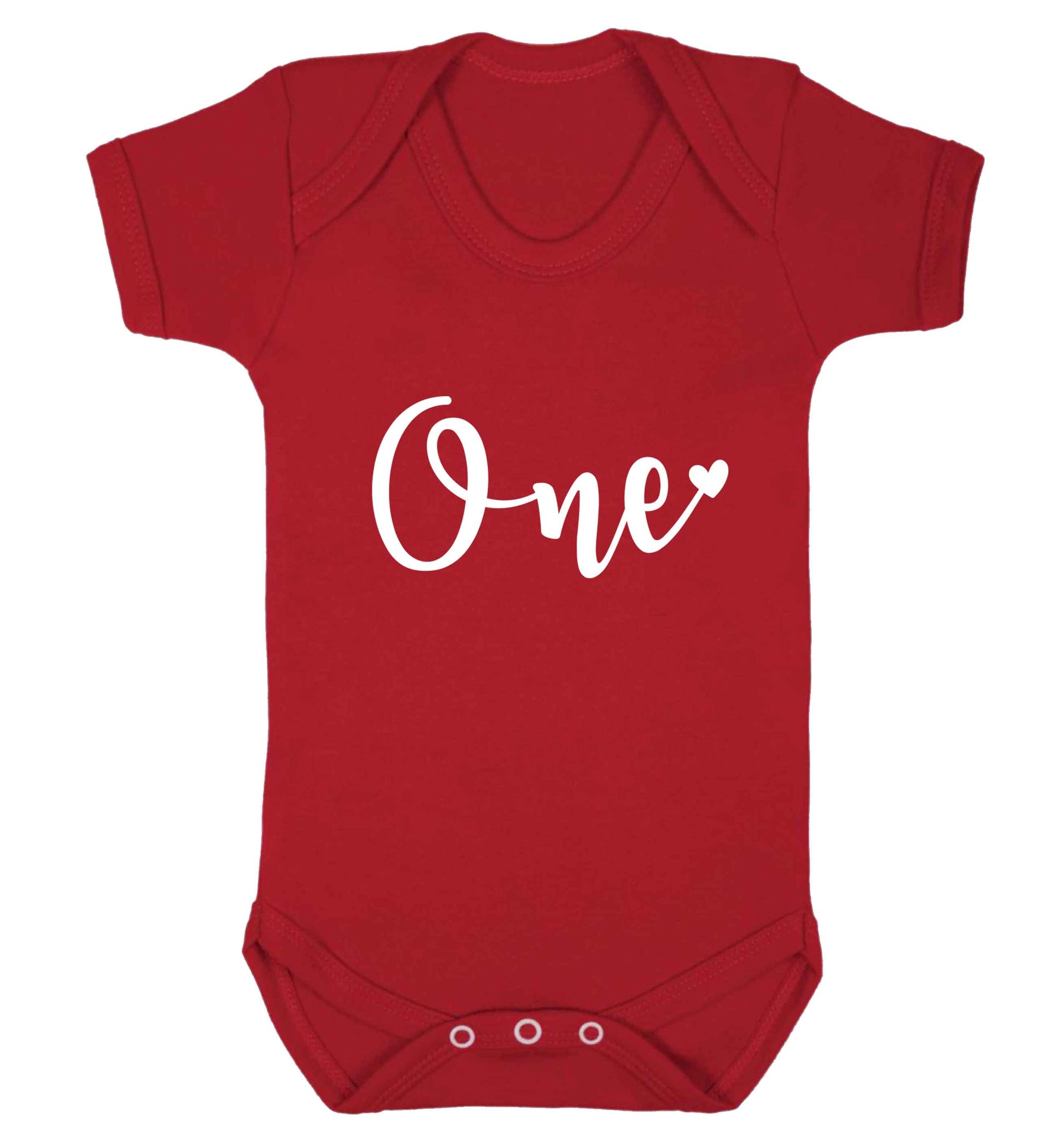 One baby vest red 18-24 months